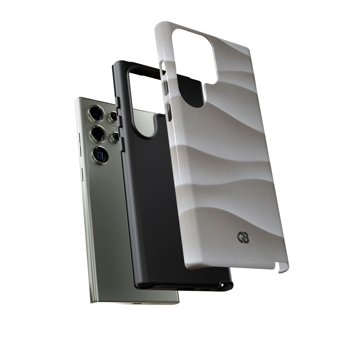 Sculpted Dune Relief · Tough Phone Case for Samsung · White