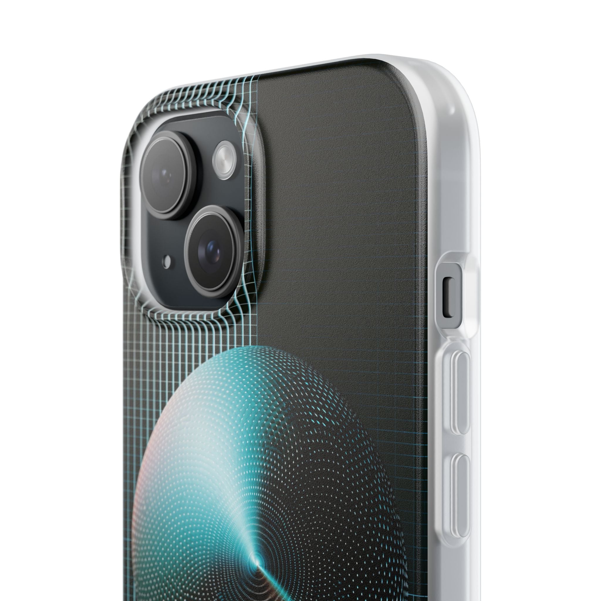 Blue Lite Phone Case for iPhone - Cyan Vector Sphere