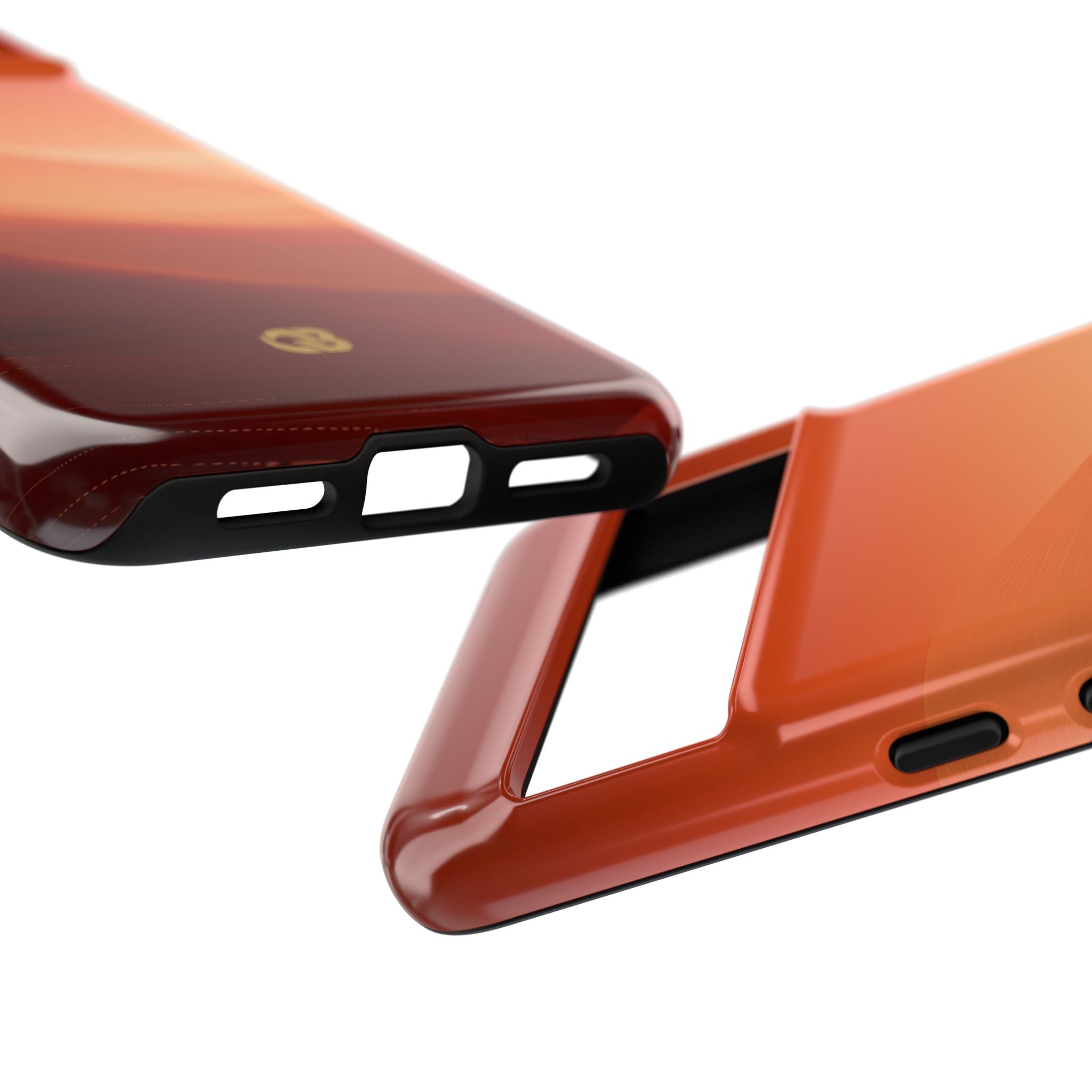 Orange Tough Phone Case for Google Pixel - Crimson Dune Gradient