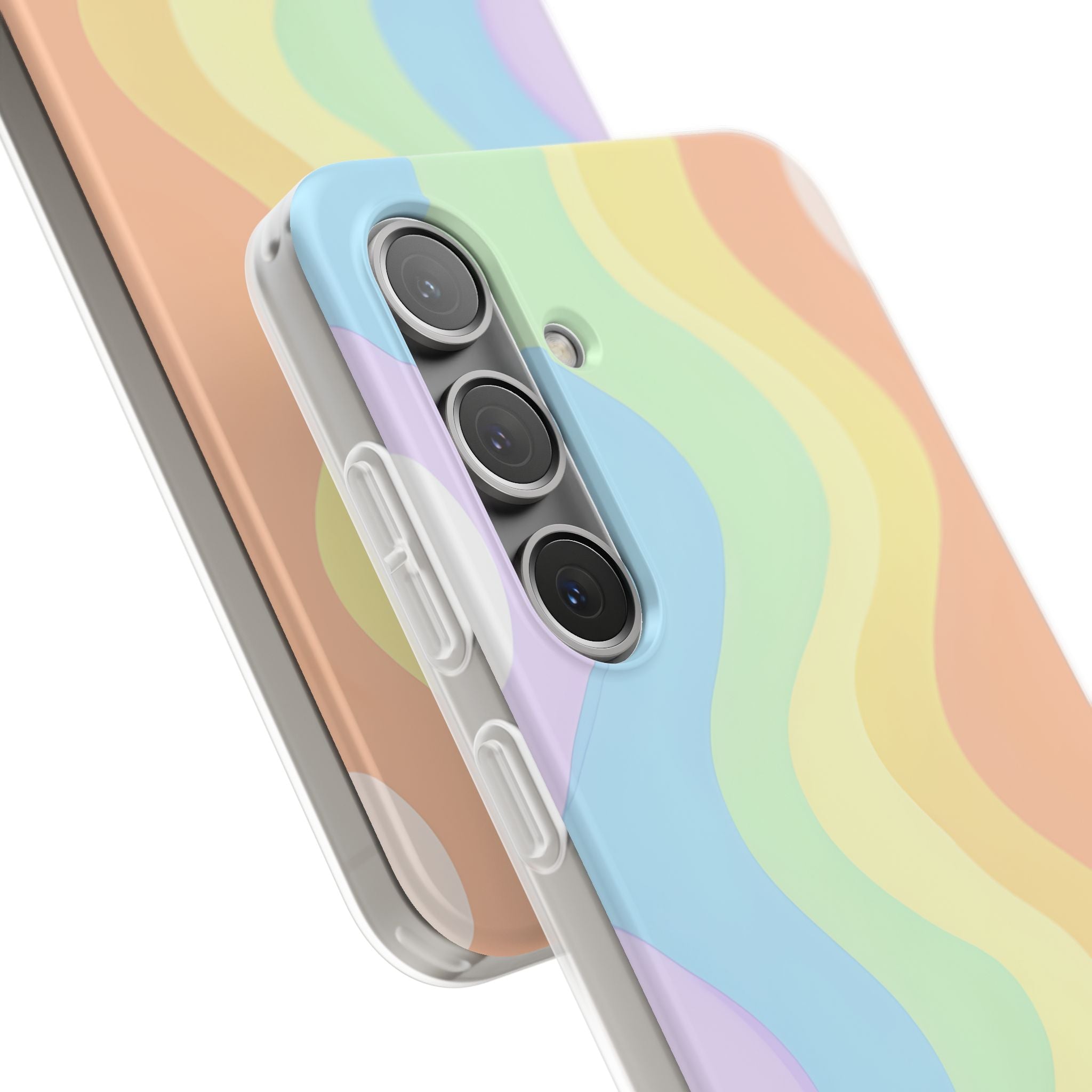 Pastel Ripple Flow · Soft Handyhülle für Samsung