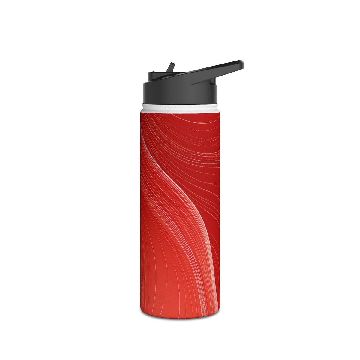 Crimson Contour · Insulated Water Bottle · Red