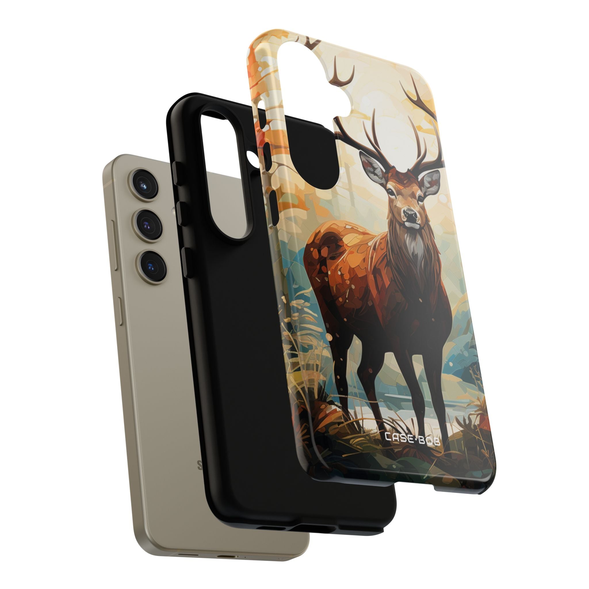 Glowing Stag Samsung S24 Case - Tough - CASE•BOB