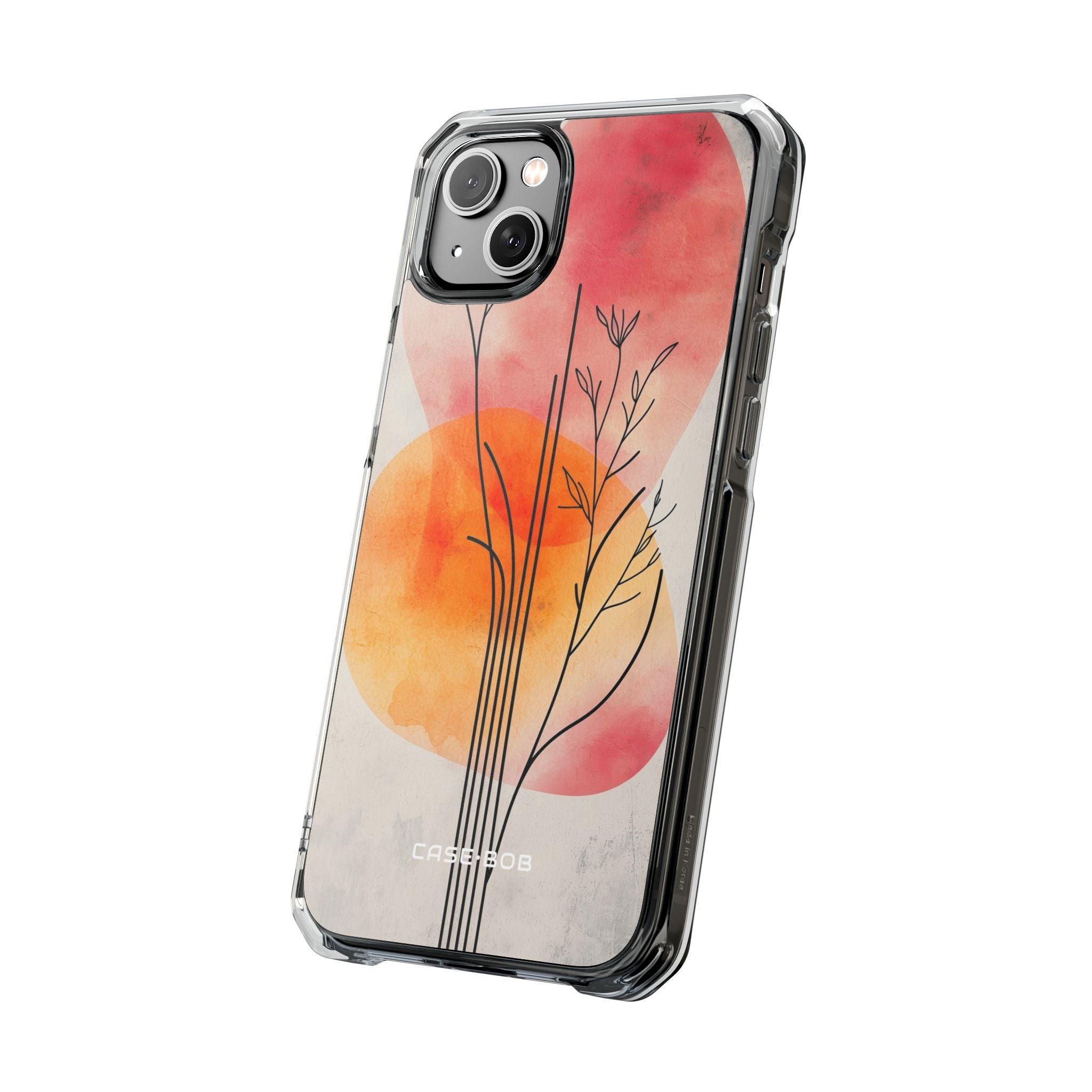 Curved Stem Sunset iPhone 14 Plus Case - Impact