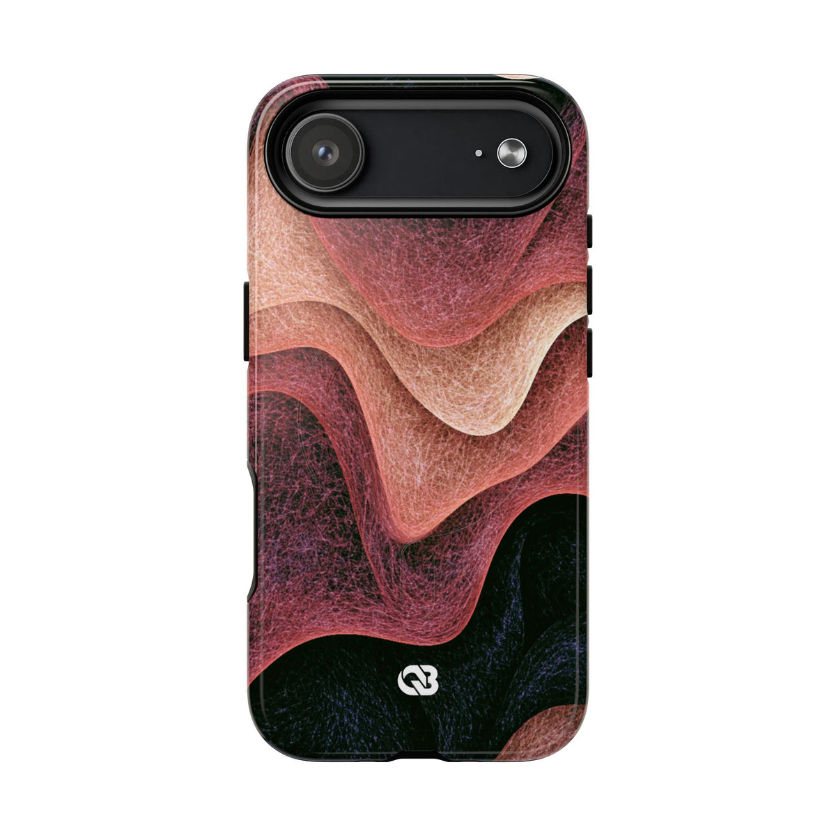 Rose Contour Waves · Tough 2.0 Magnetic Phone Case for iPhone · Pink