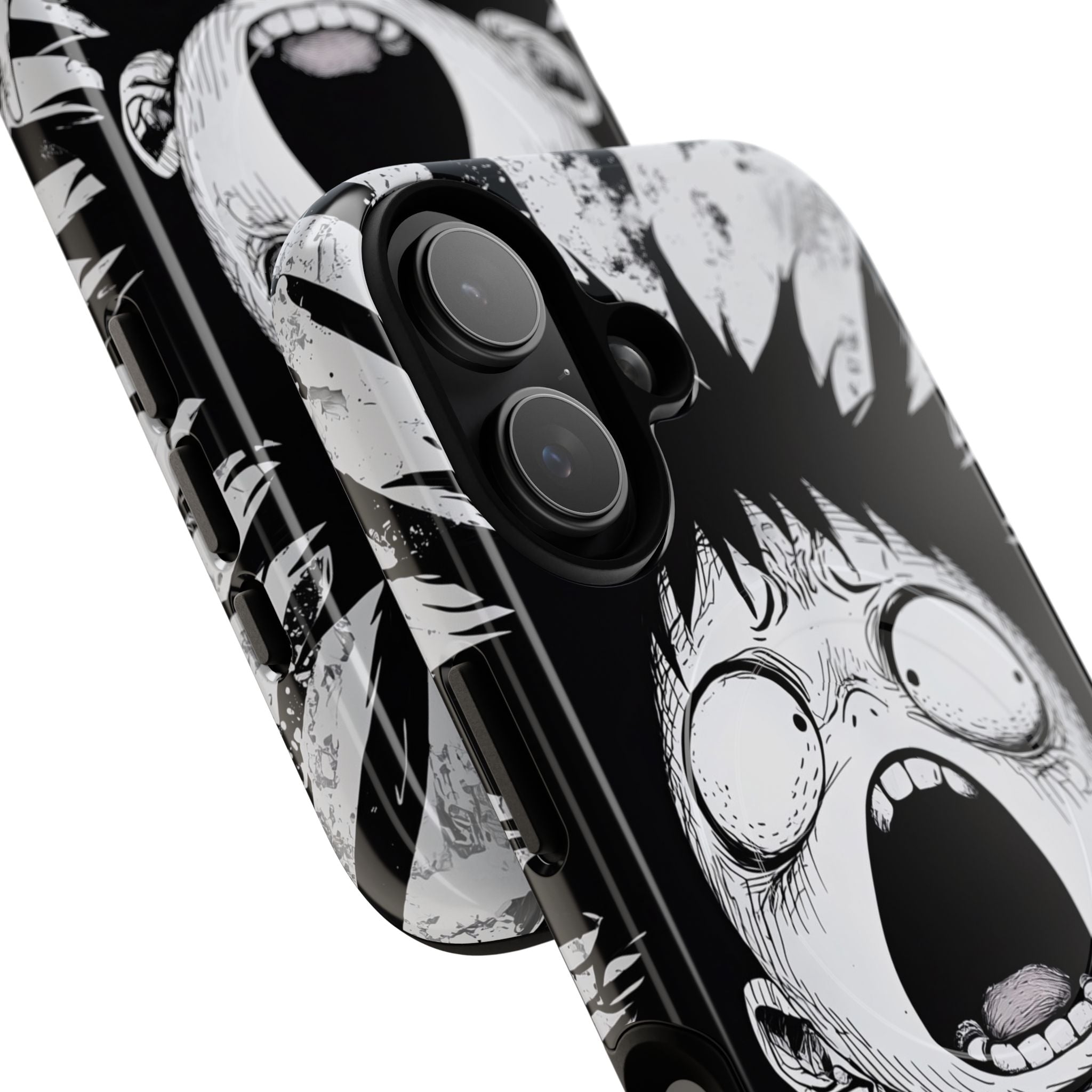 Screaming Stripes iPhone 17 Case - Tough+ - CASE•BOB