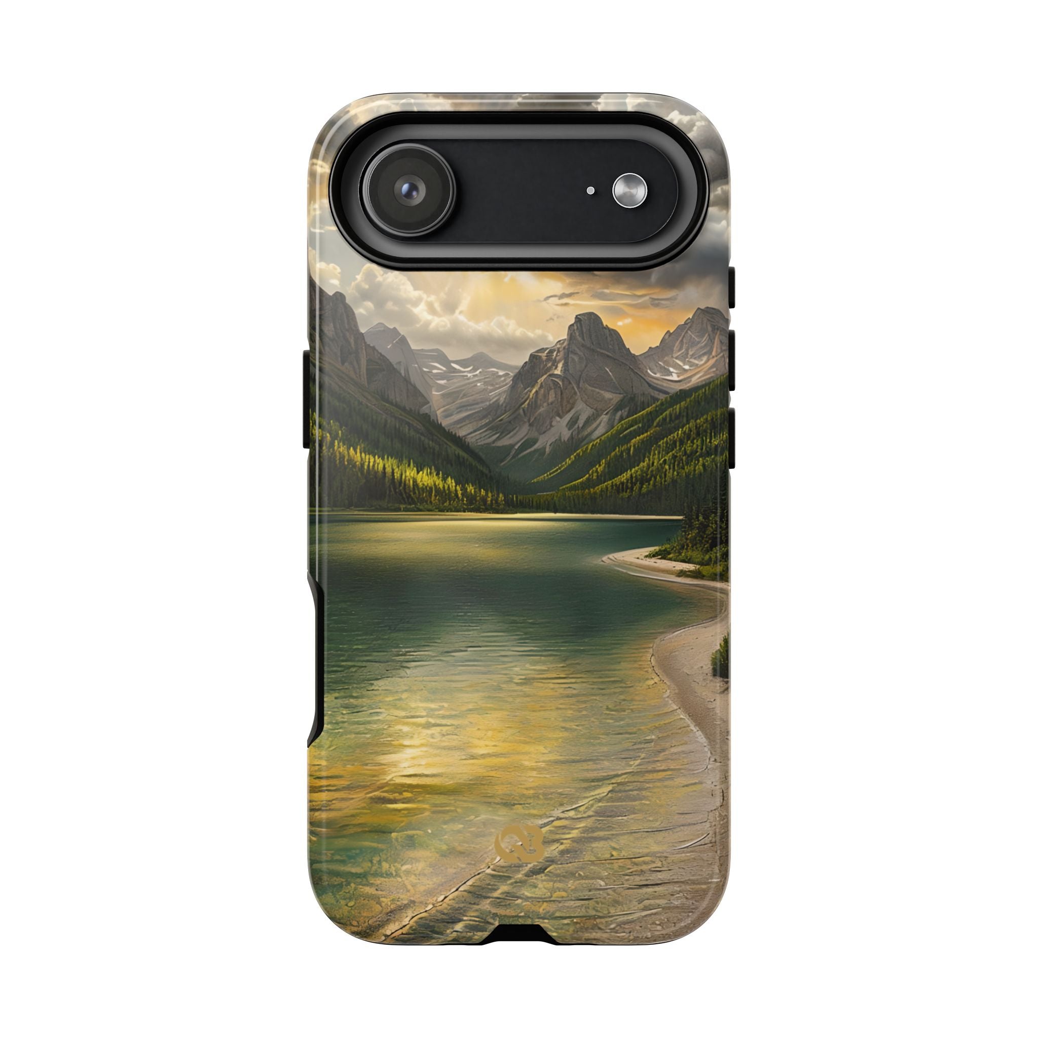 Gilded Mountain Lake · Tough Phone Case for iPhone