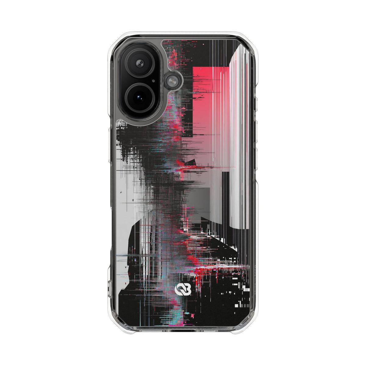 Black Impact MagSafe Phone Case for iPhone - Crimson Data Leak