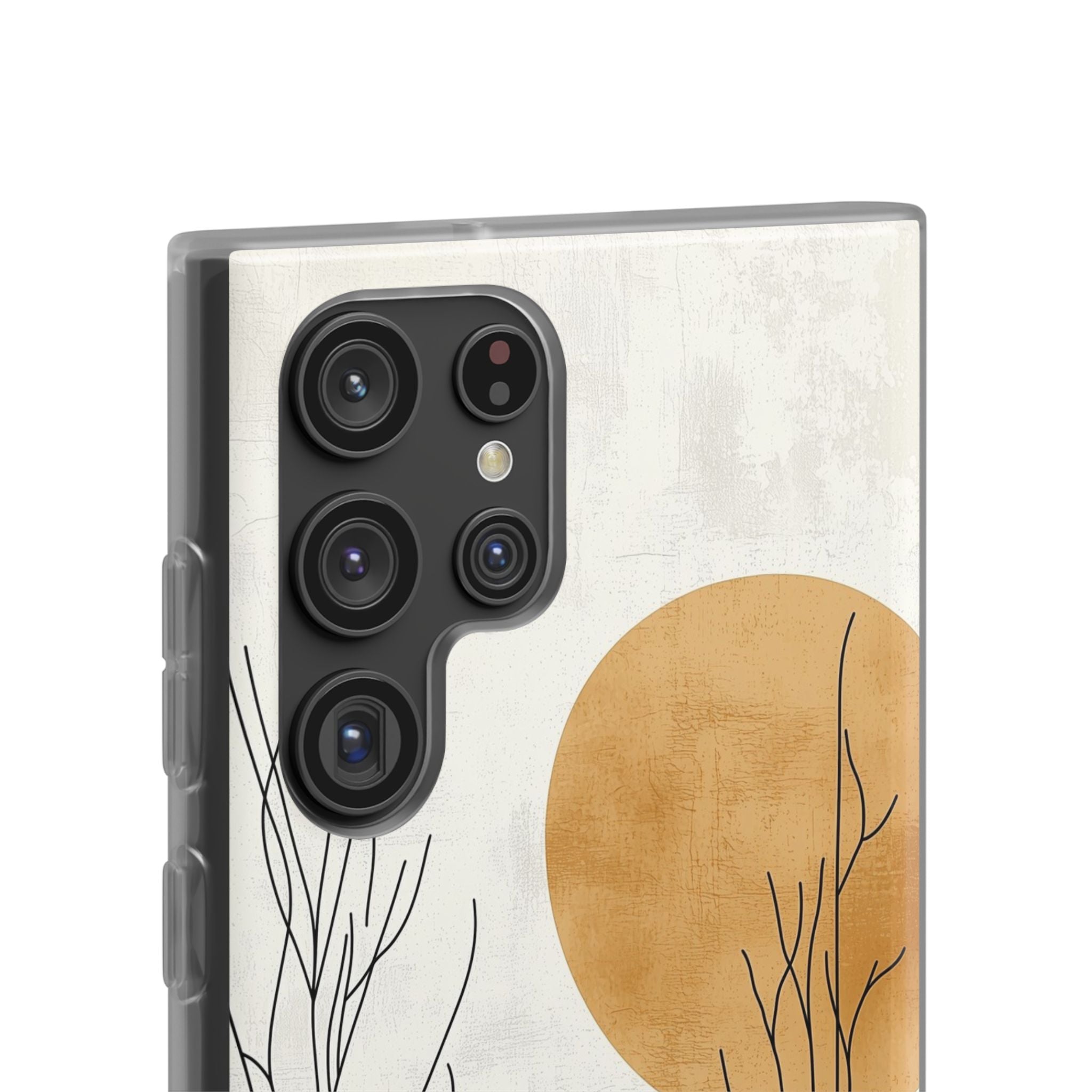 Burnt Horizon Lines · Soft Phone Case for Samsung