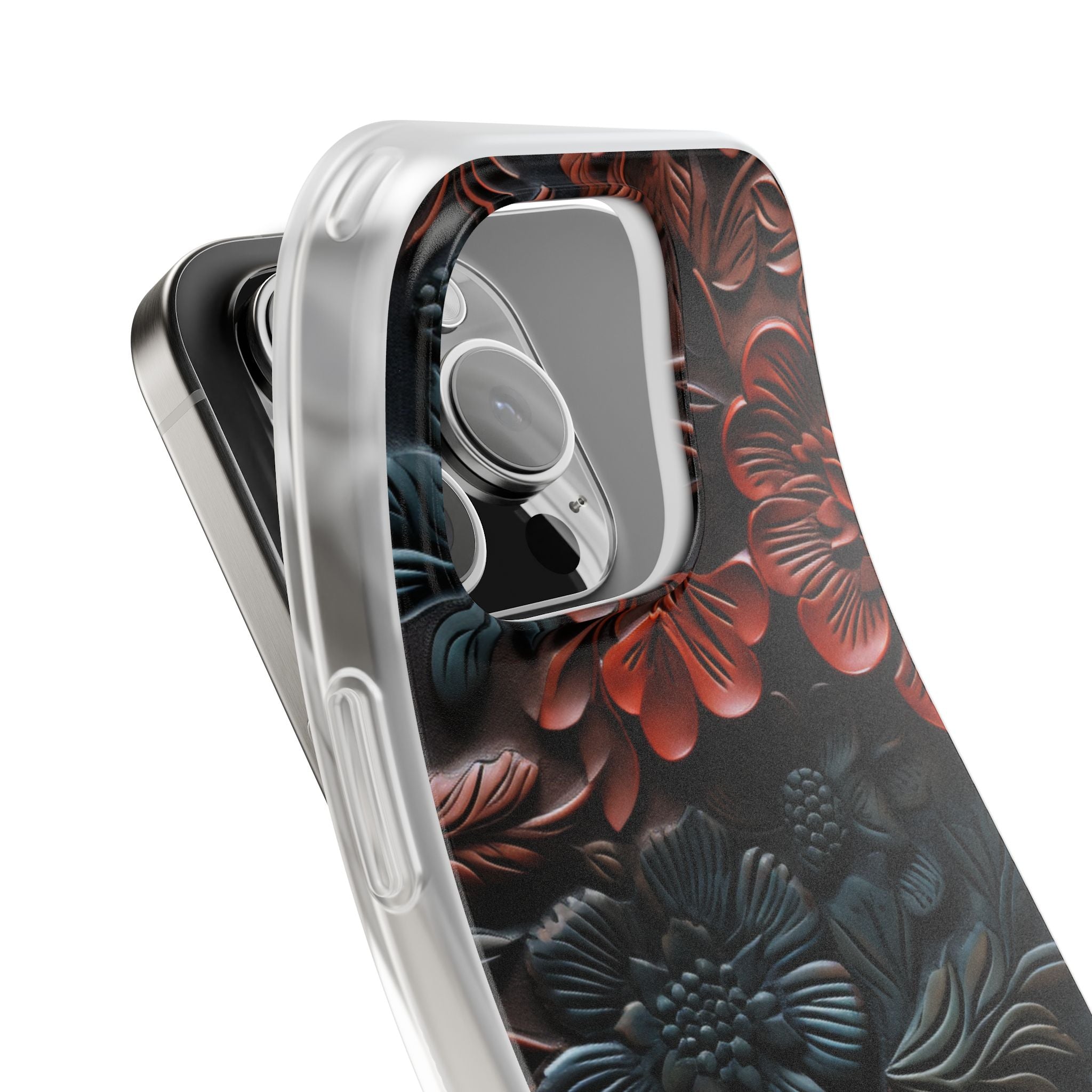 Carved Earth Bloom · Soft Phone Case for iPhone