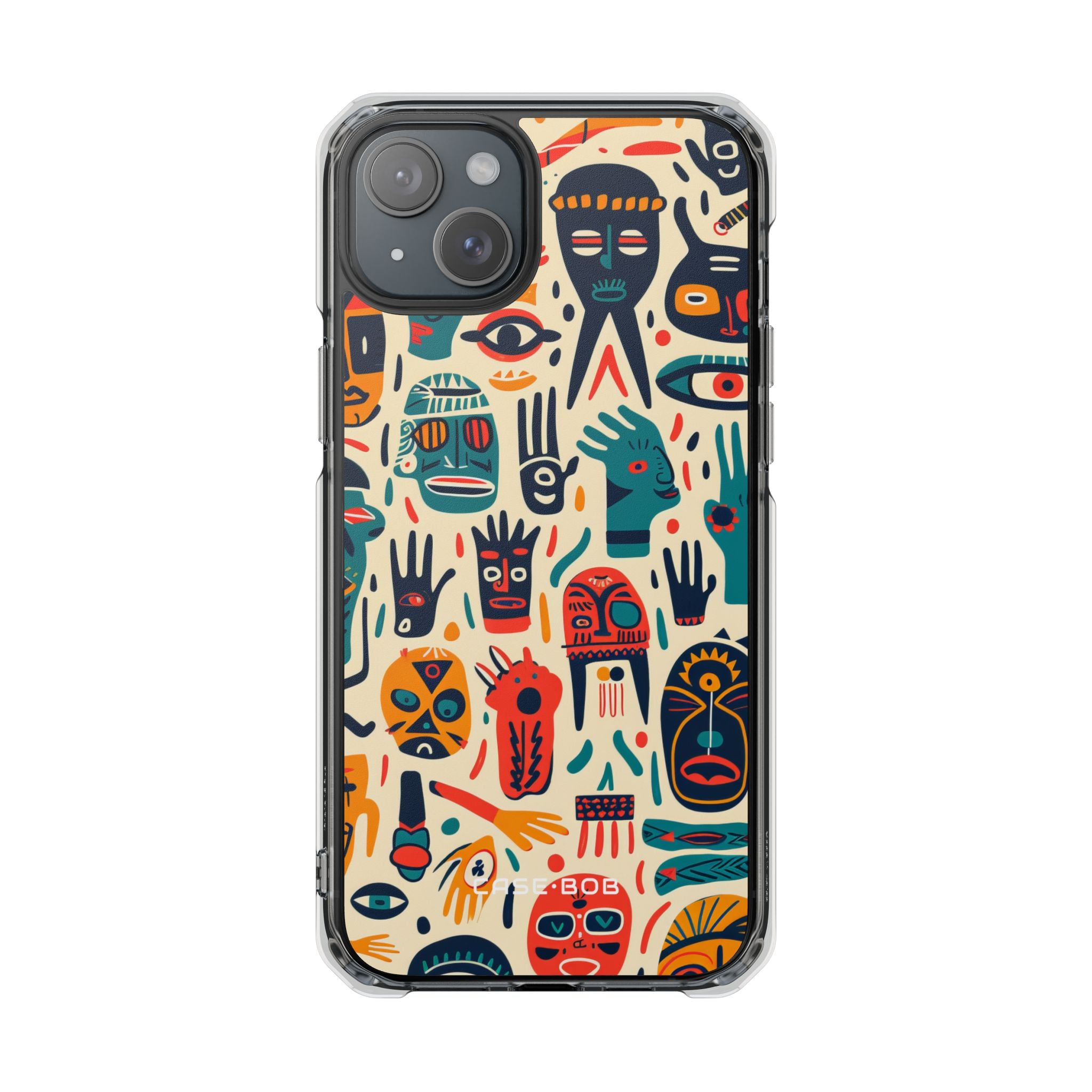 Lebendige Gesichter iPhone 15 Plus Case - Impact
