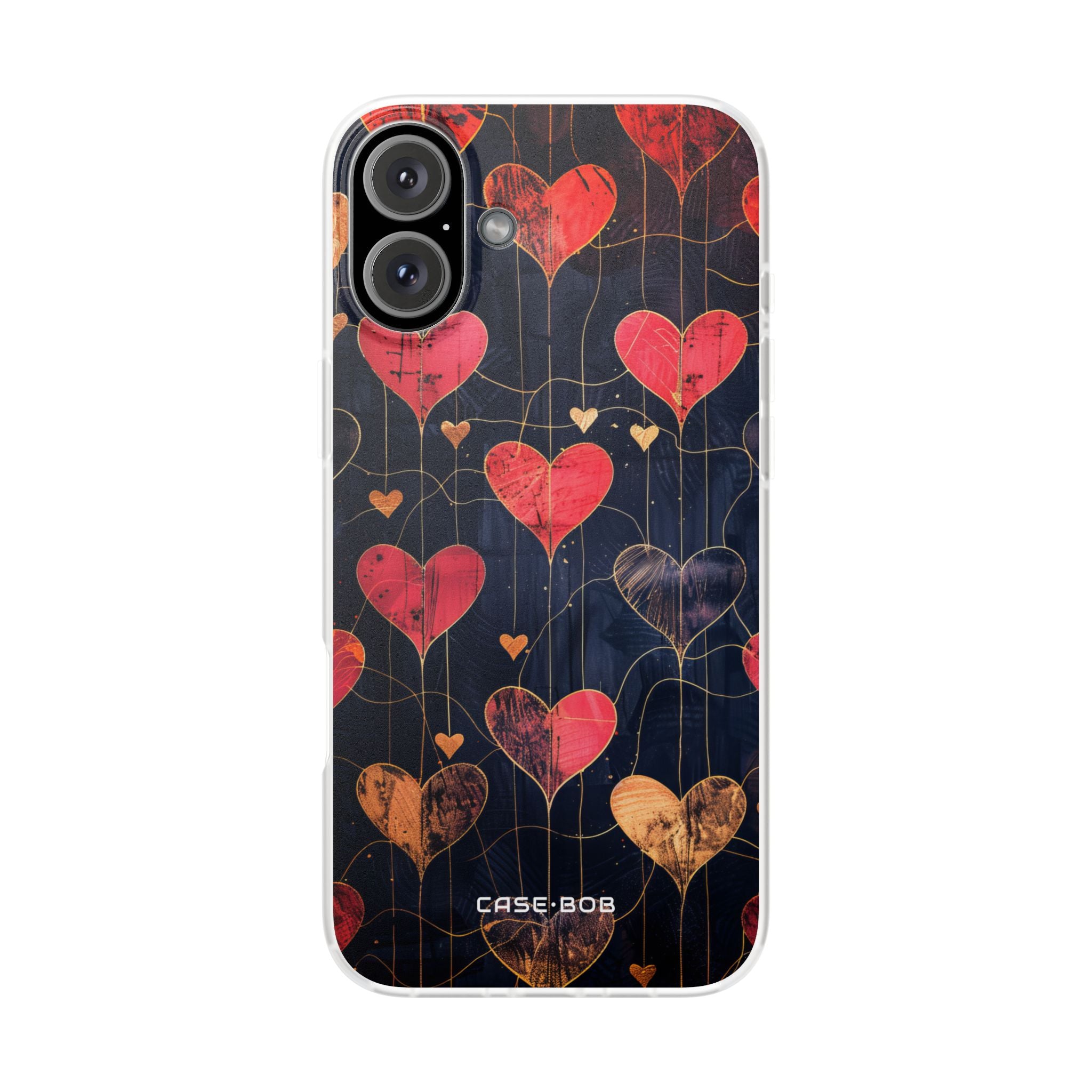 Golden Hearts Network iPhone 16 Plus Case - Soft