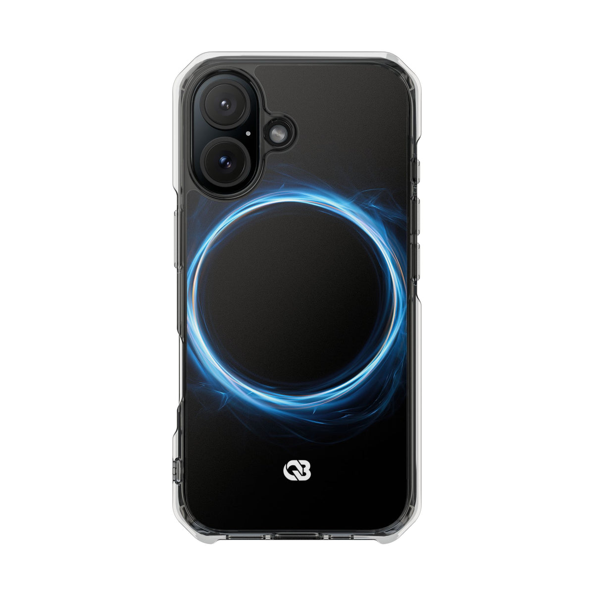 Luminous Corona · Clear Impact Magnetic Phone Case for iPhone · Blue