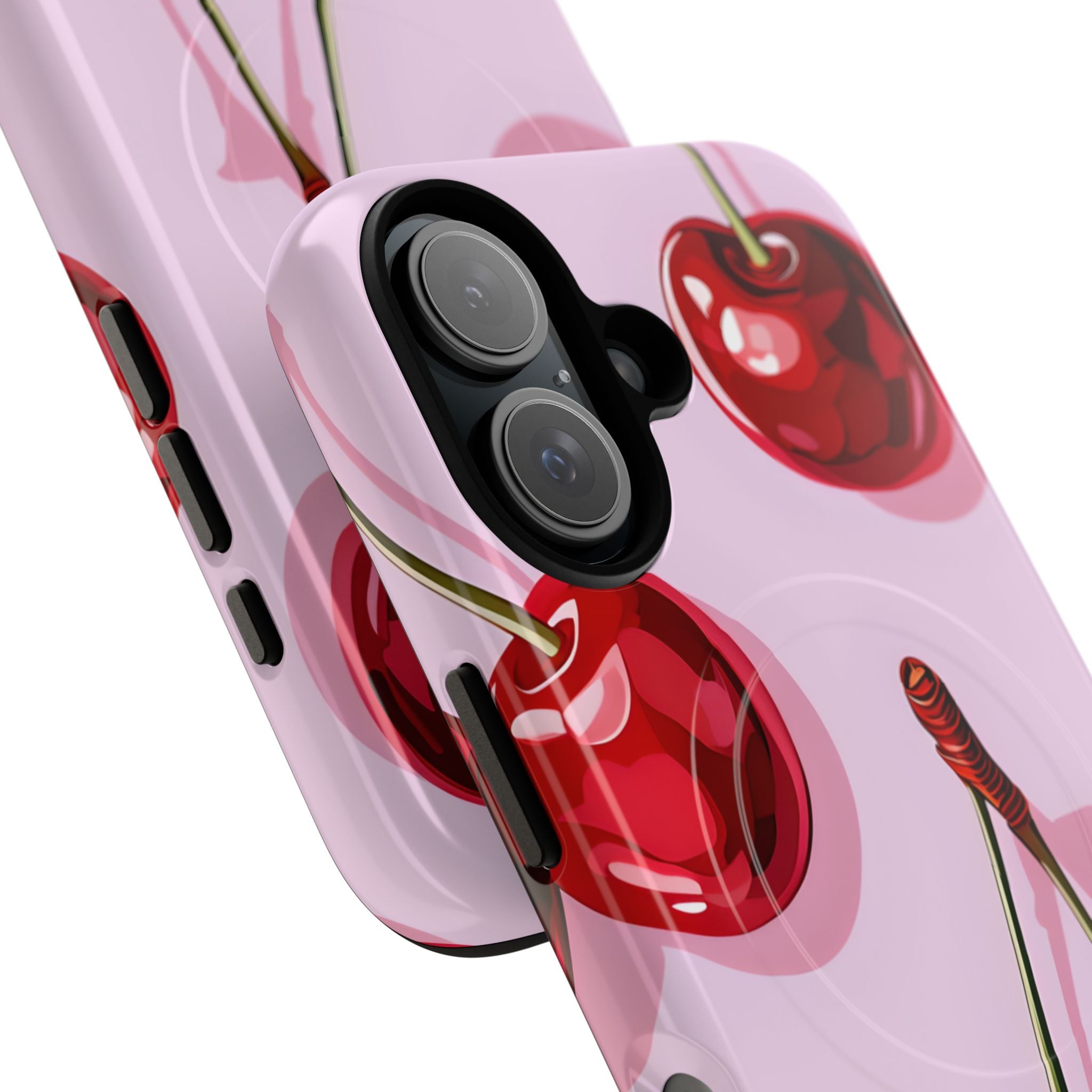 Glossy Cherry Burst iPhone 16 Case - Tough+ - CASE•BOB