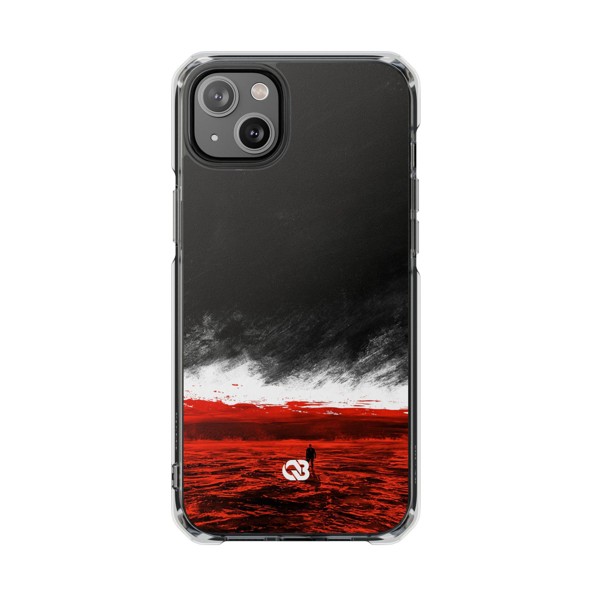Crimson Horizon · Impact Magnetic Phone Case for iPhone · Black