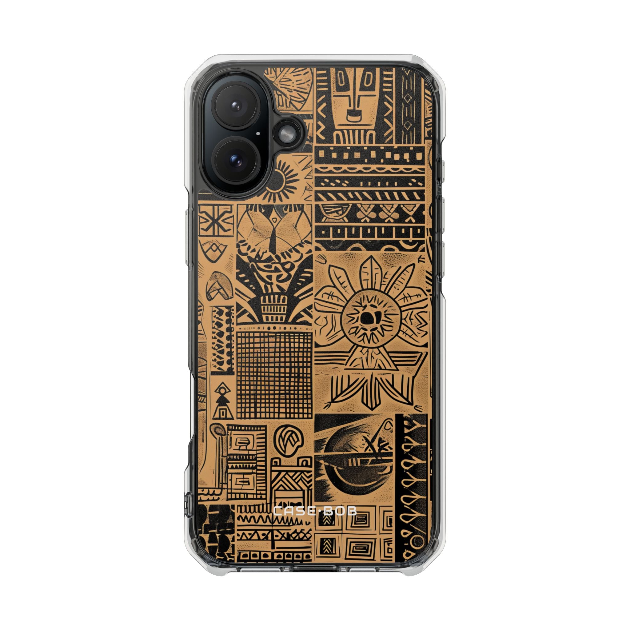 Tribal Faces iPhone 16 Plus Case - Impact