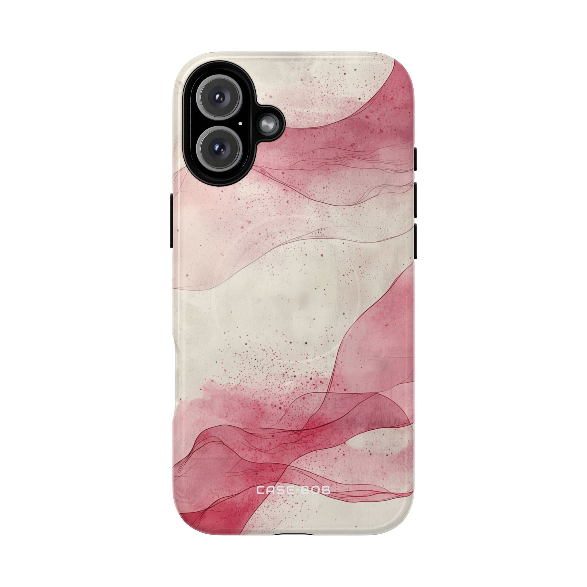 Crimson Waves iPhone 16 Plus Skal - Tough+