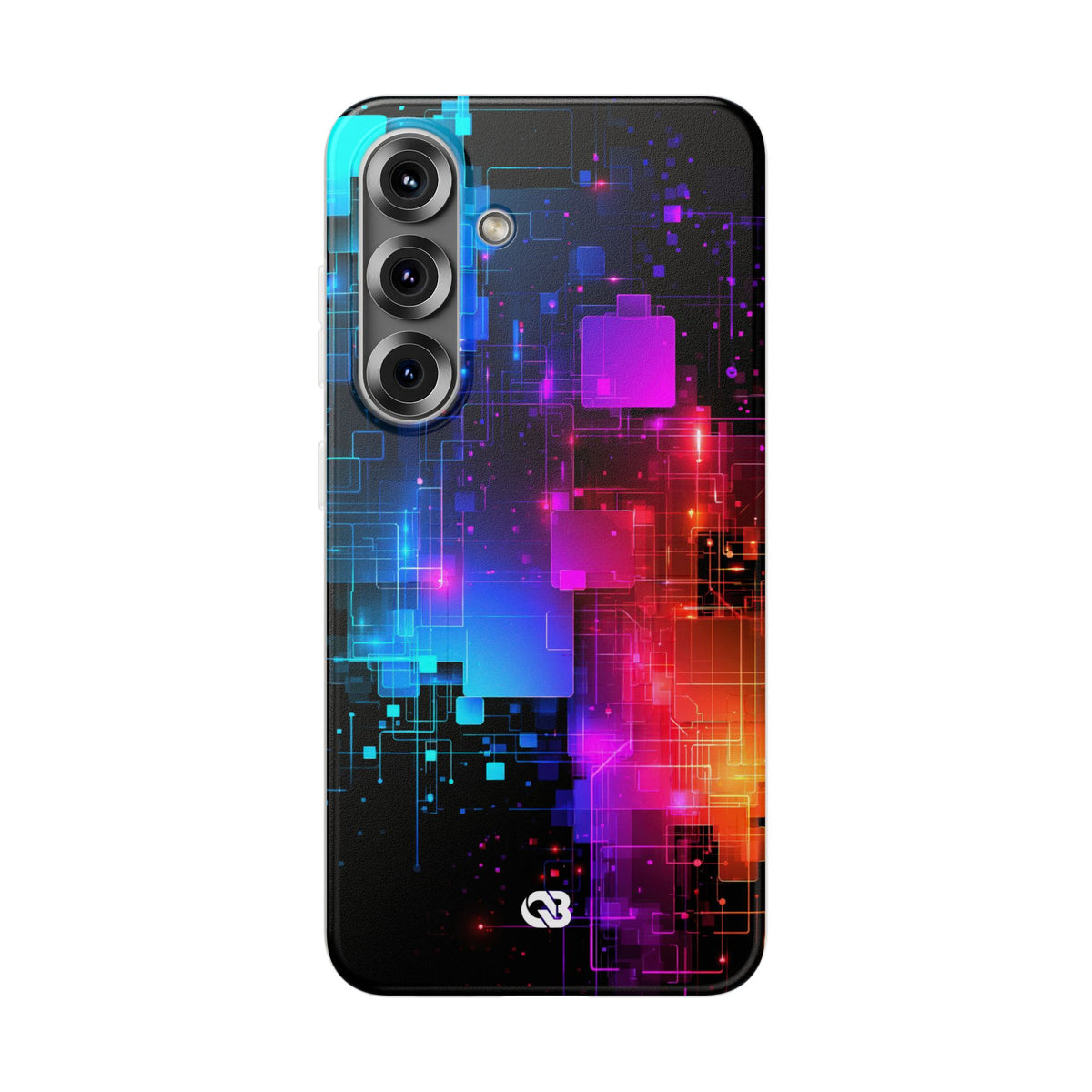 Spectral Circuit Grid · Lite Phone Case for Samsung · Black