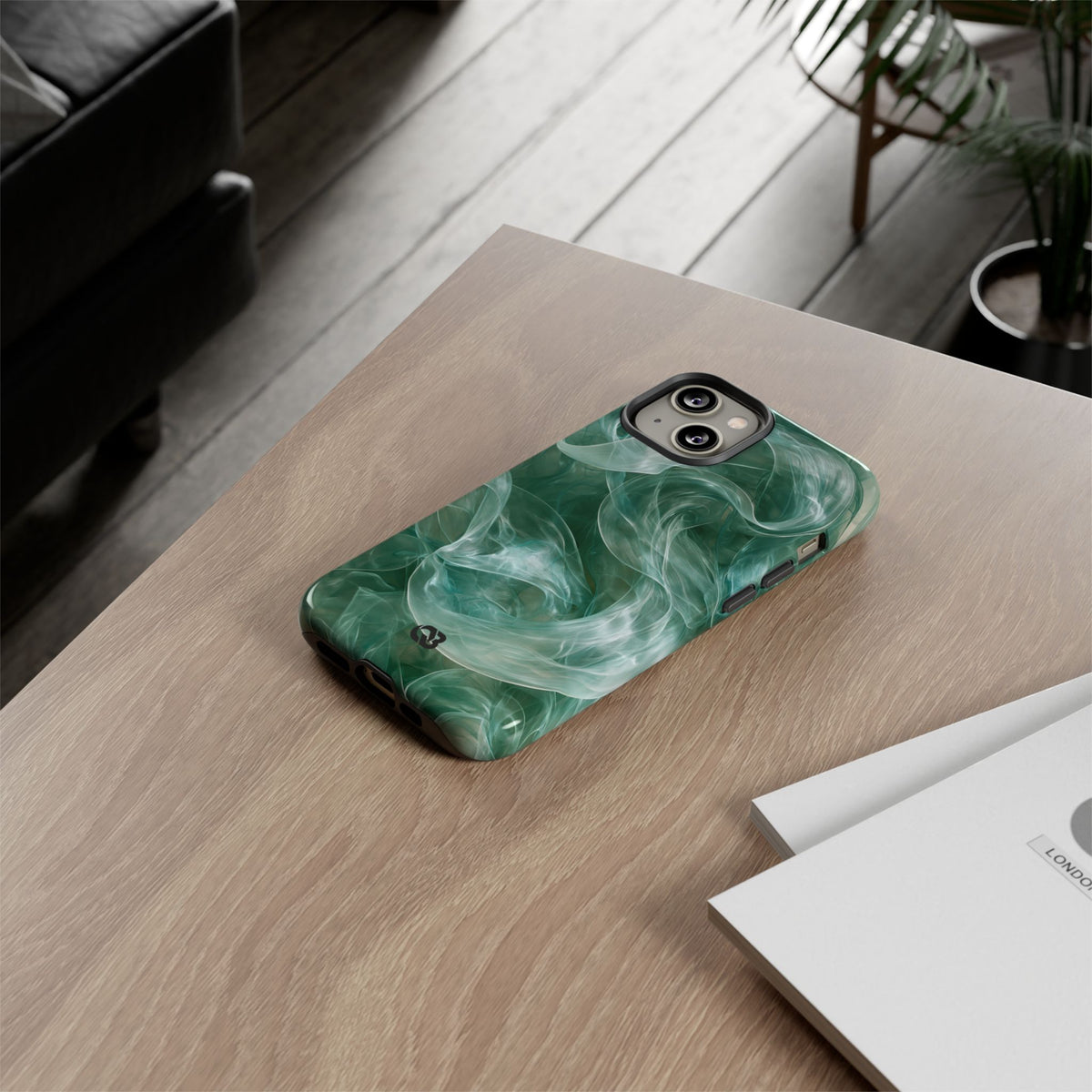 Translucent Aqua Flow · Tough Phone Case for iPhone · Teal