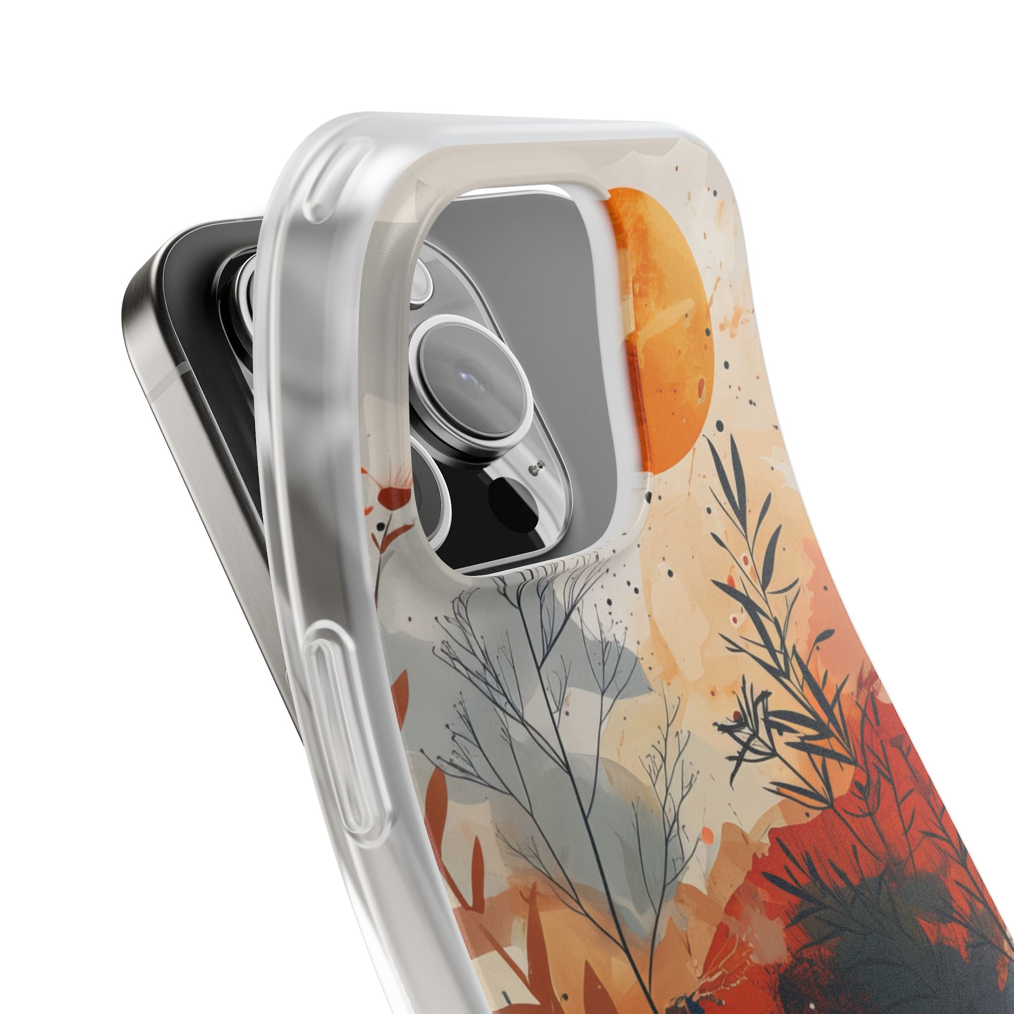 Orange Solstice iPhone 16 Pro Case - Soft