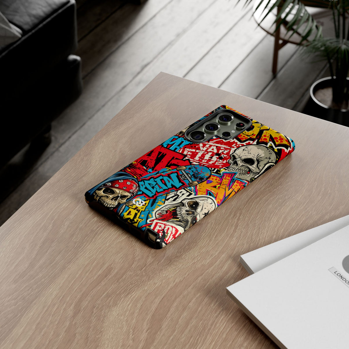 Skate Skull Riot · Tough Phone Case for Samsung · Red