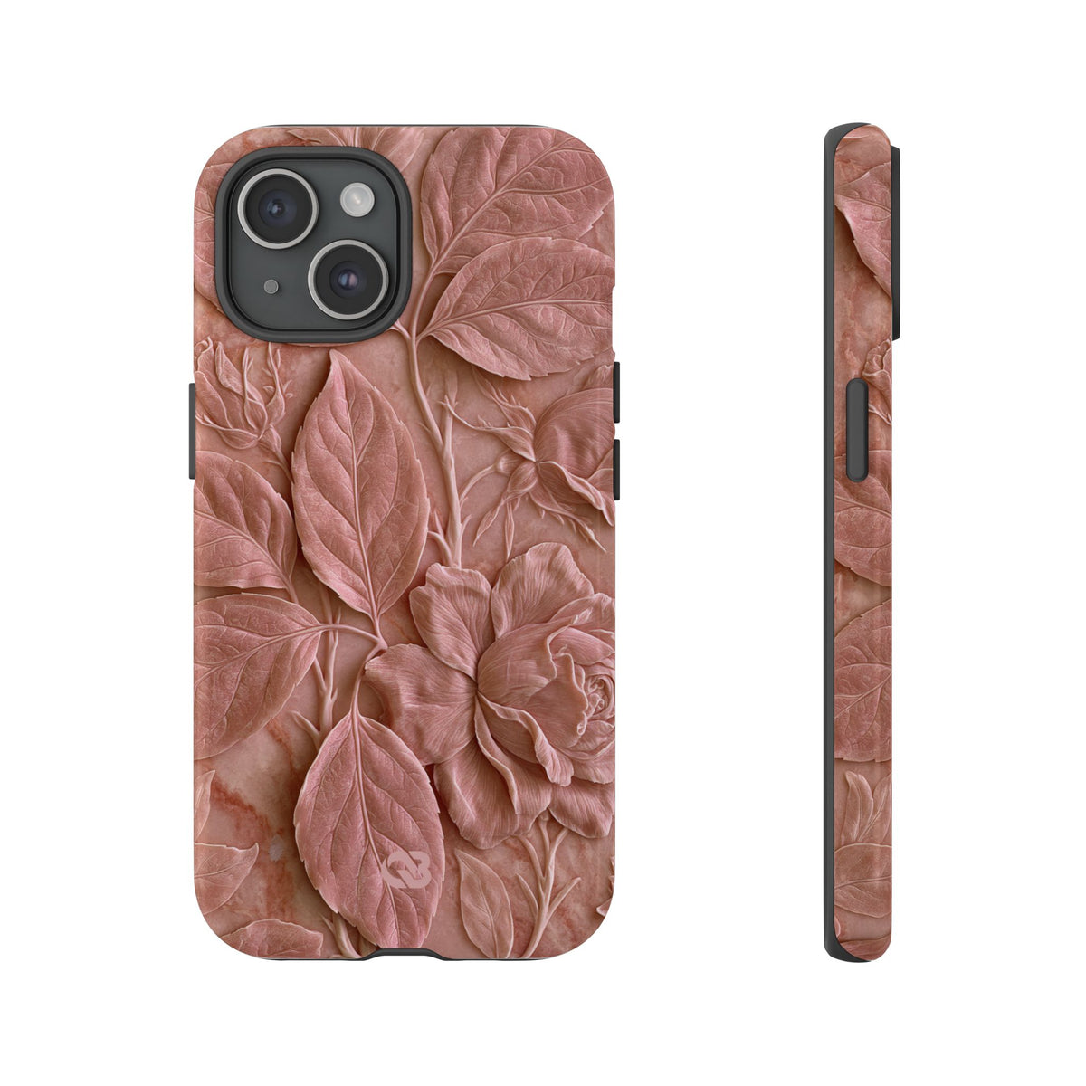 Blush Rose Relief · Tough Phone Case for iPhone · Pink