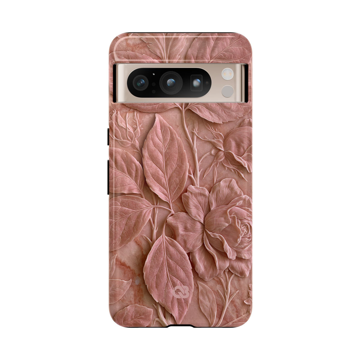 Blush Rose Relief · Tough Phone Case for Pixel · Pink