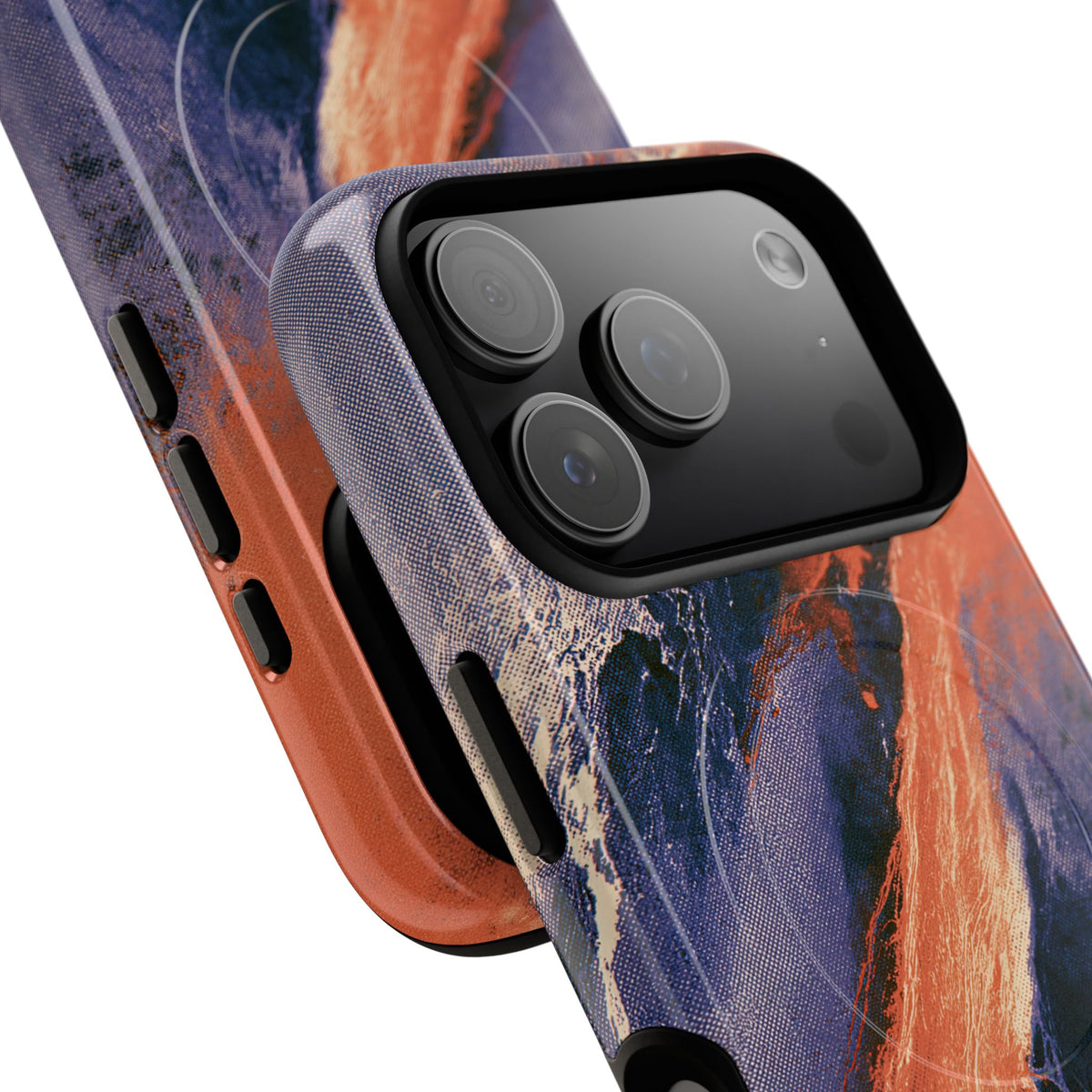 Solar Aura Drift · Tough 2.0 Magnetic Phone Case for iPhone · Orange