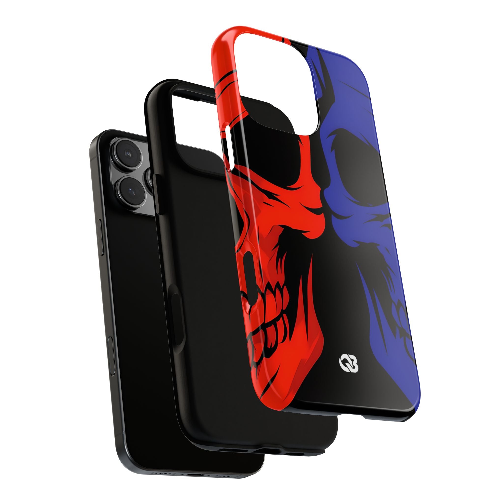 Crimson Cobalt Skulls · Tough Phone Case for iPhone