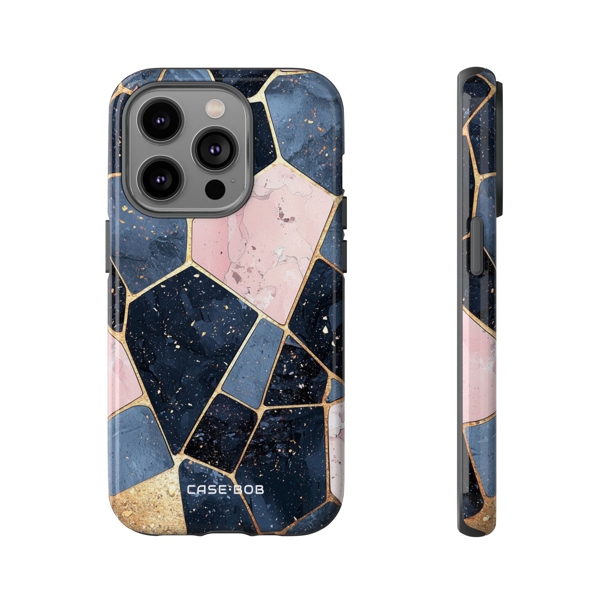 Golden Mosaic iPhone 14 Pro Case - Tough