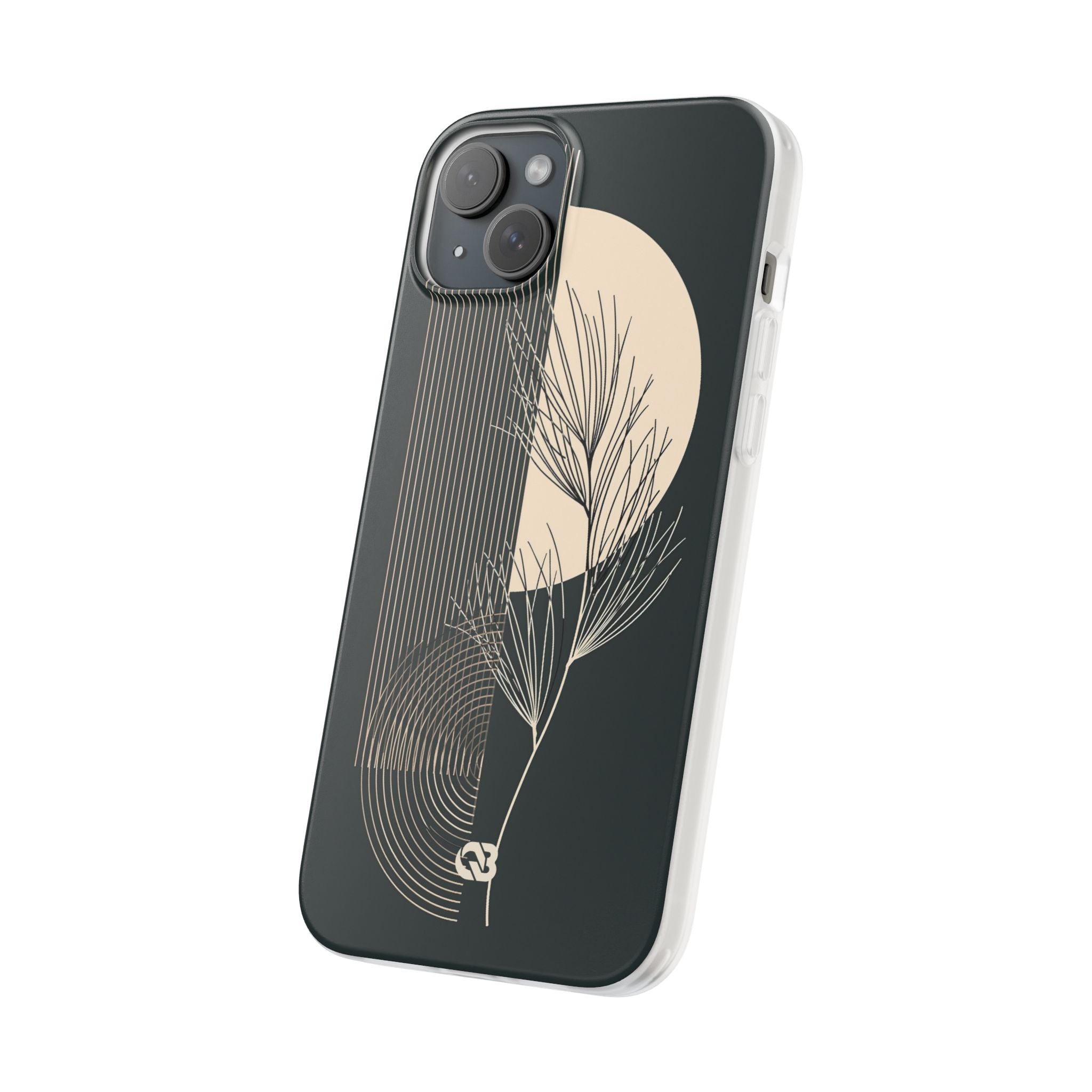 Black Lite Phone Case for iPhone - Obsidian Sand Willow