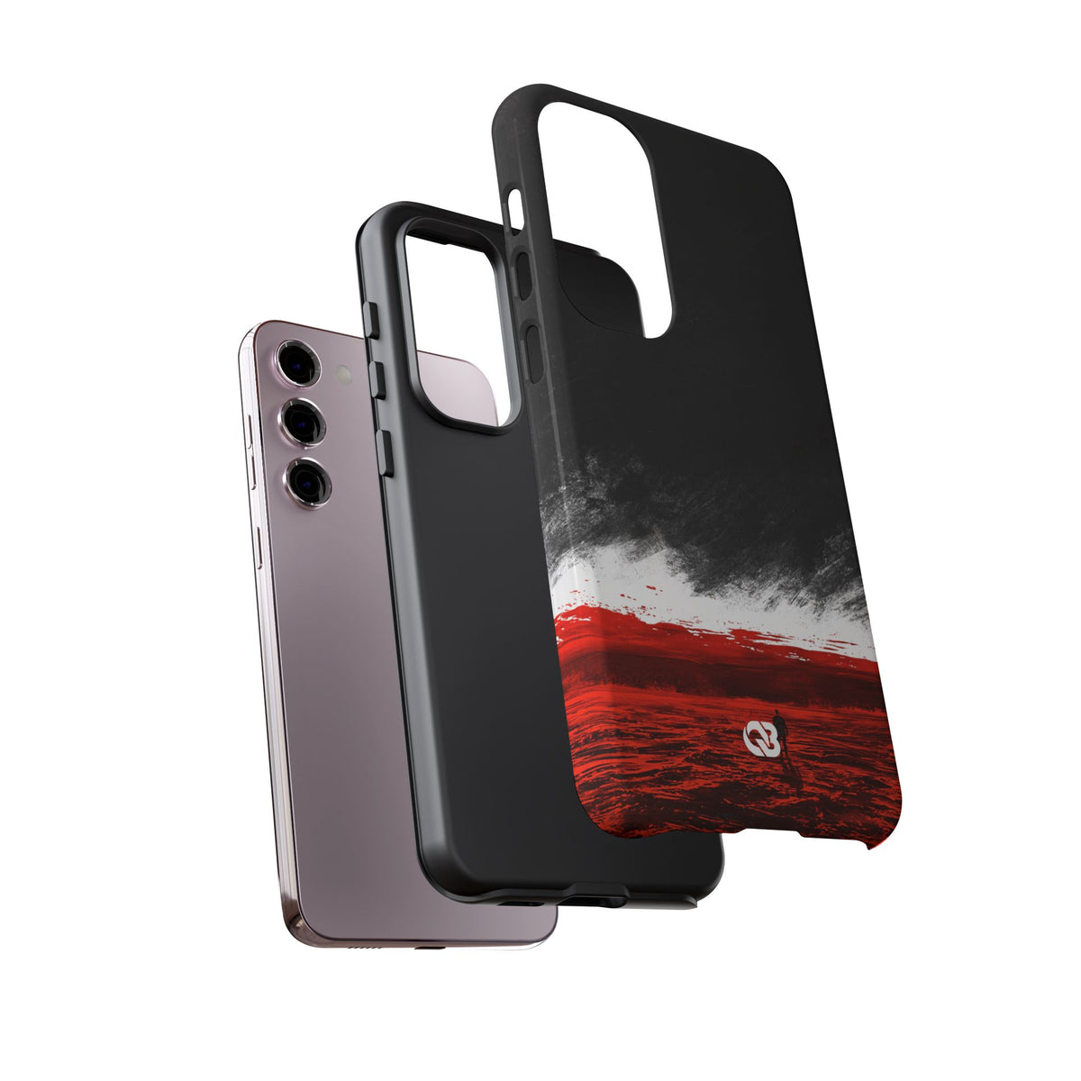 Crimson Horizon · Tough Phone Case for Samsung · Black