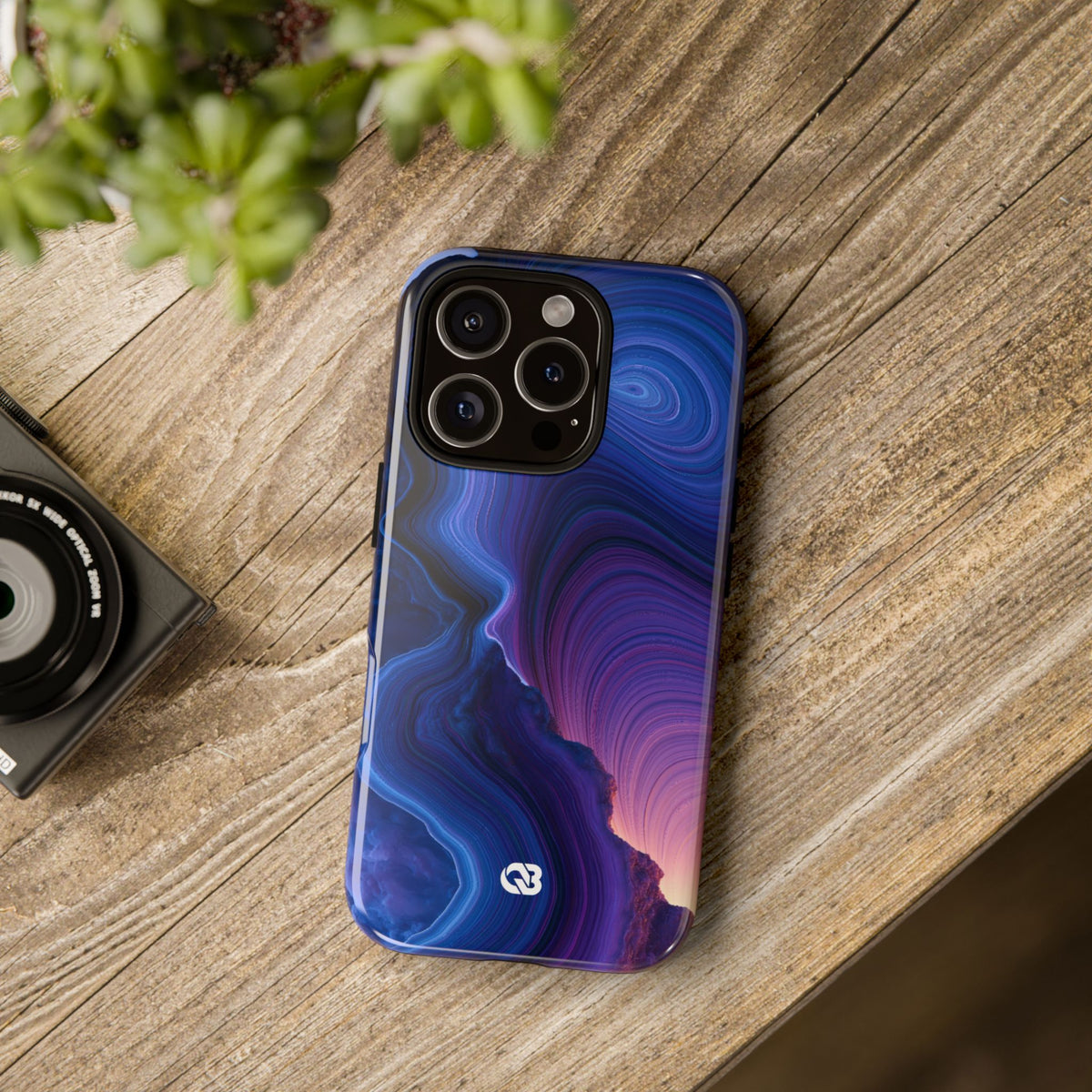 Radiant Strata · Tough Phone Case for iPhone · Blue