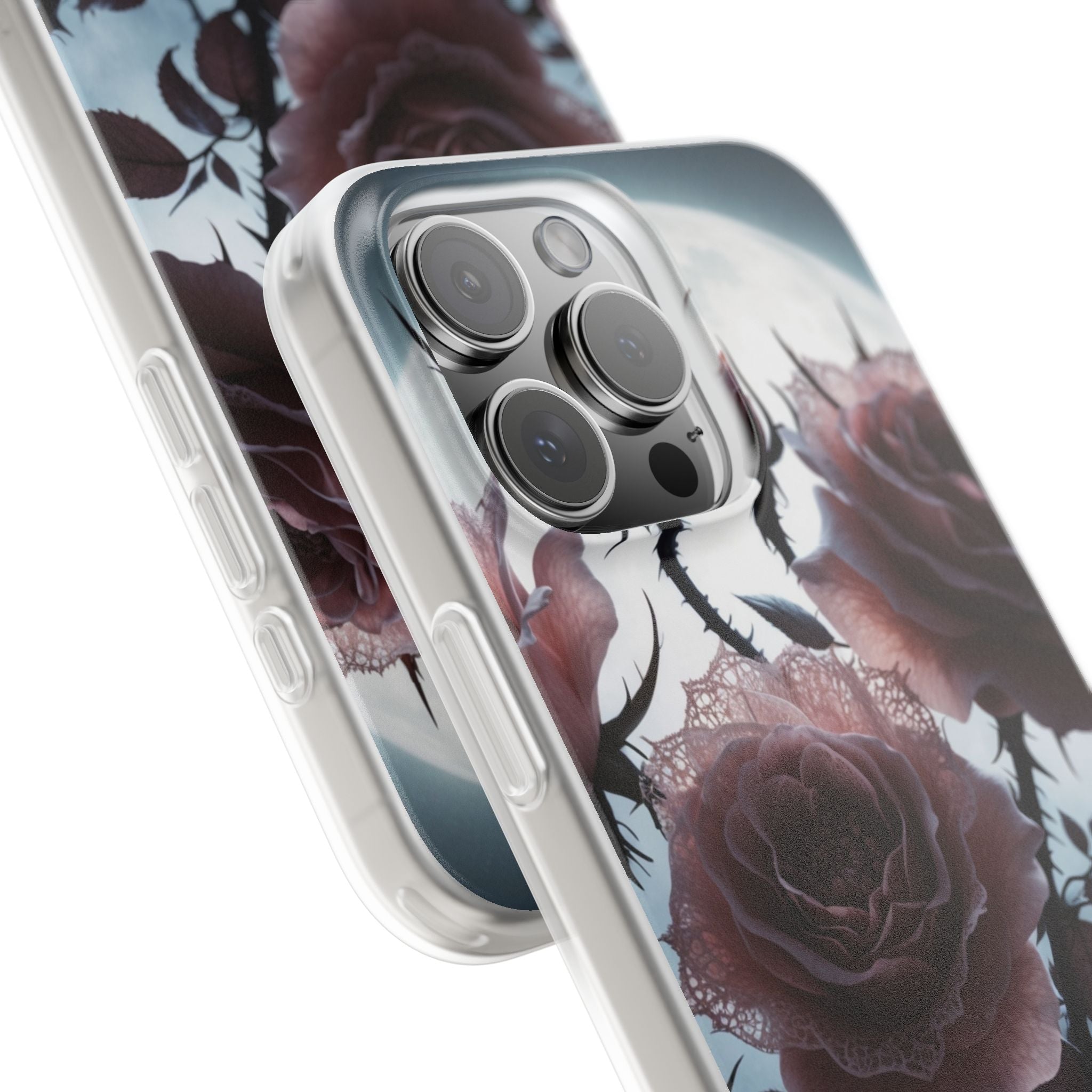 Leuchtende Rosen Dornen iPhone 16 Pro Max Case - Soft