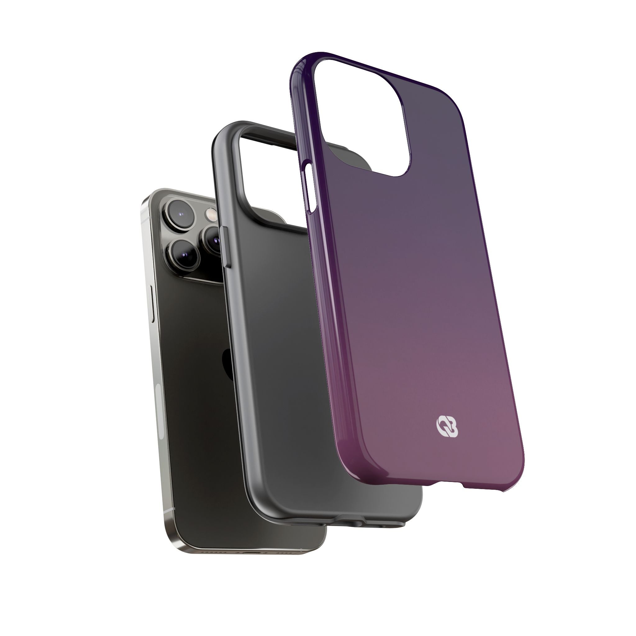 Purple Tough Phone Case for iPhone - Nocturnal Plum Fade