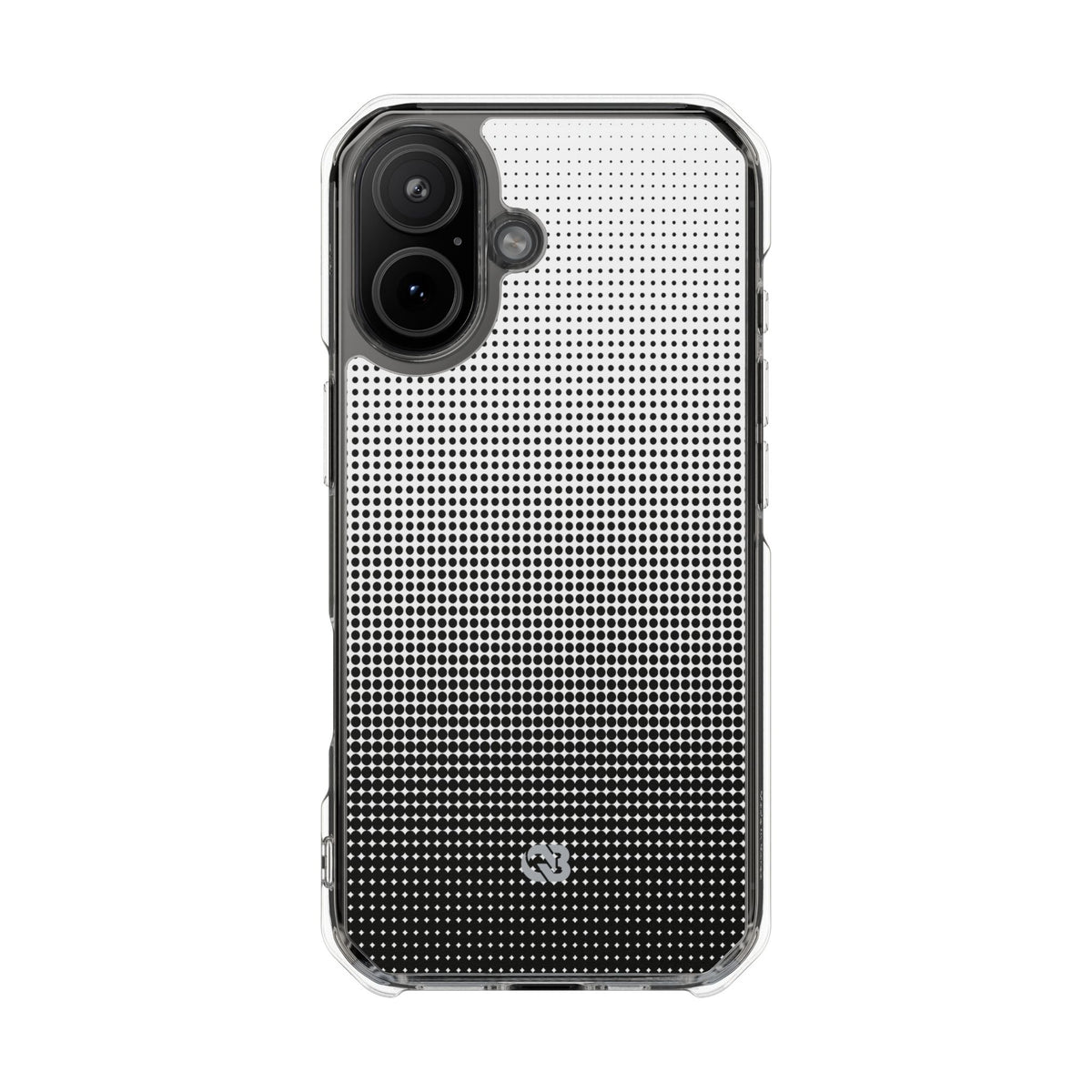 Black Impact MagSafe Phone Case for iPhone - Obsidian Halftone Flux