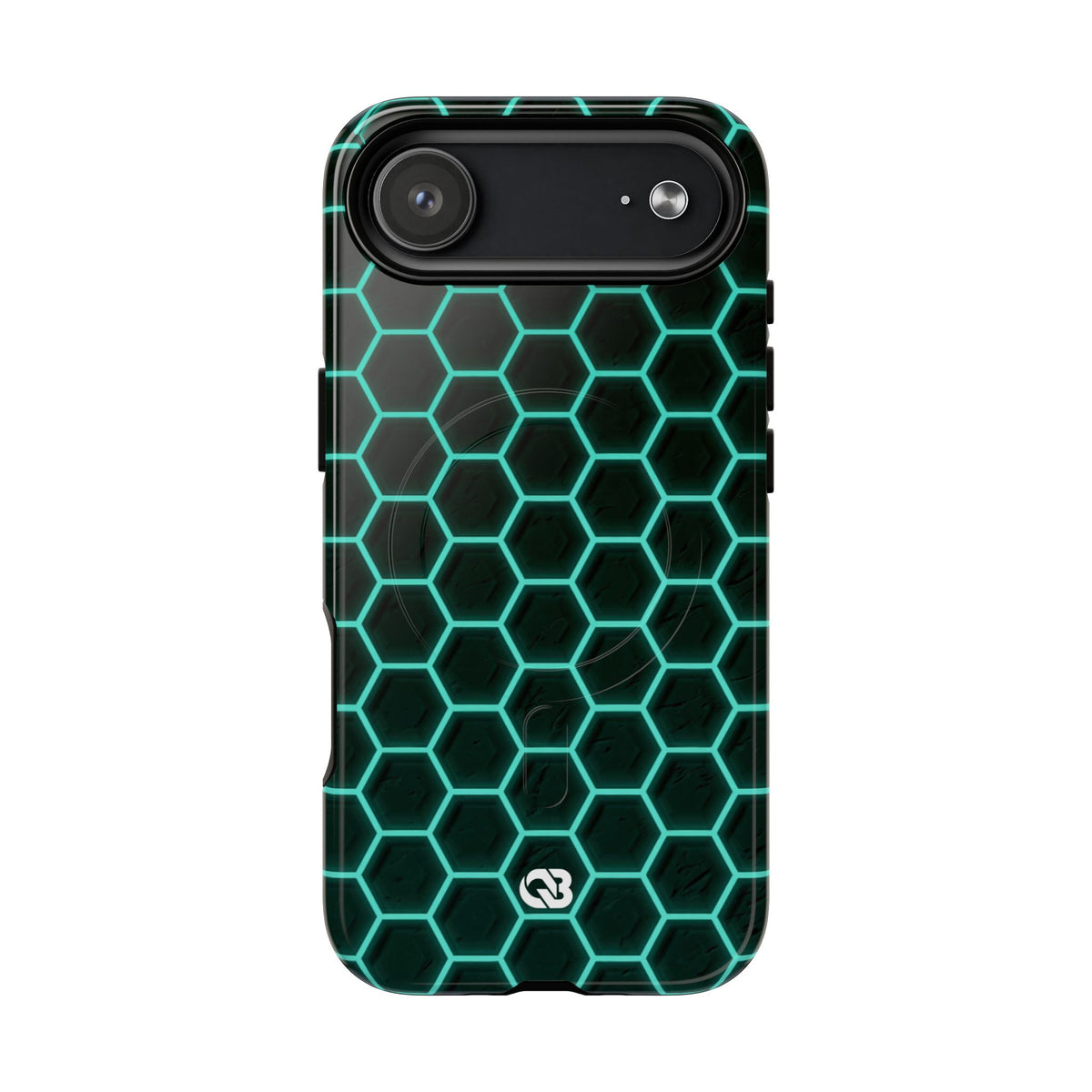 Neon Hex Spectrum · Tough 2.0 Magnetic Phone Case for iPhone · Teal