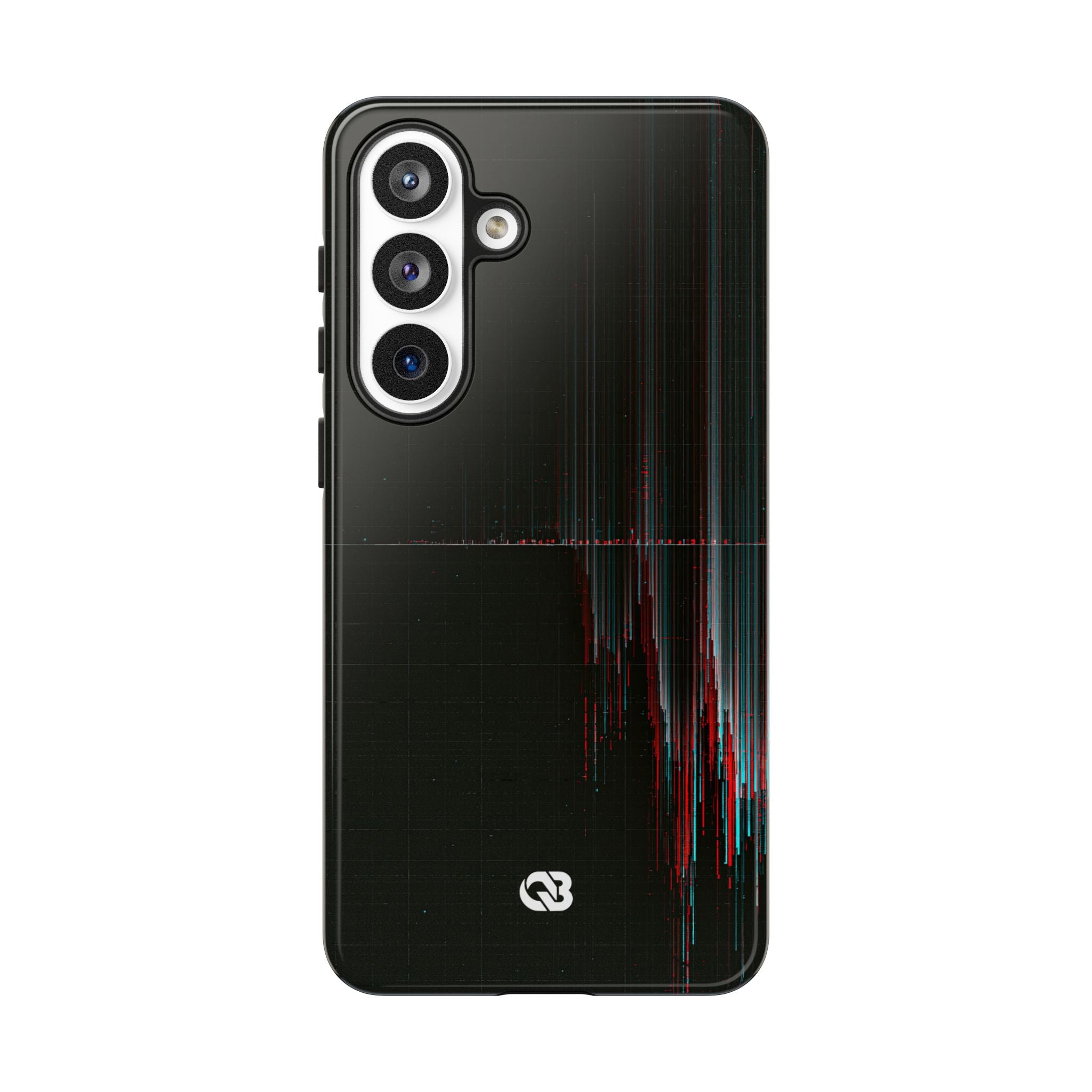 Black Tough Phone Case for Samsung - Corrupted Data Stream