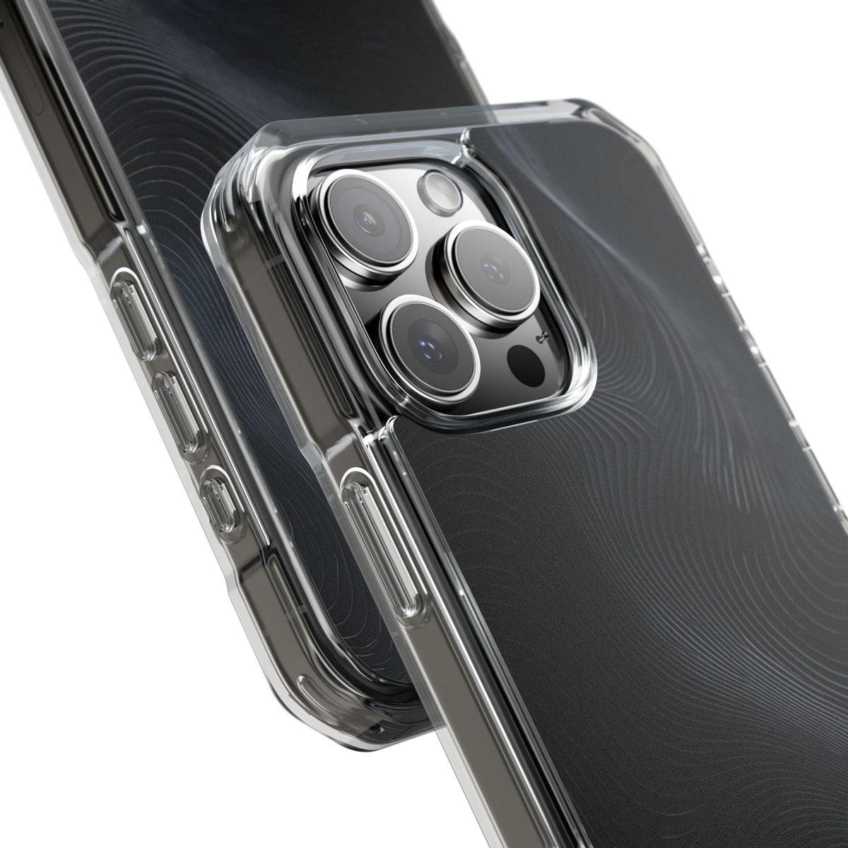Black Impact MagSafe Phone Case for iPhone - Obsidian Ridge Flux