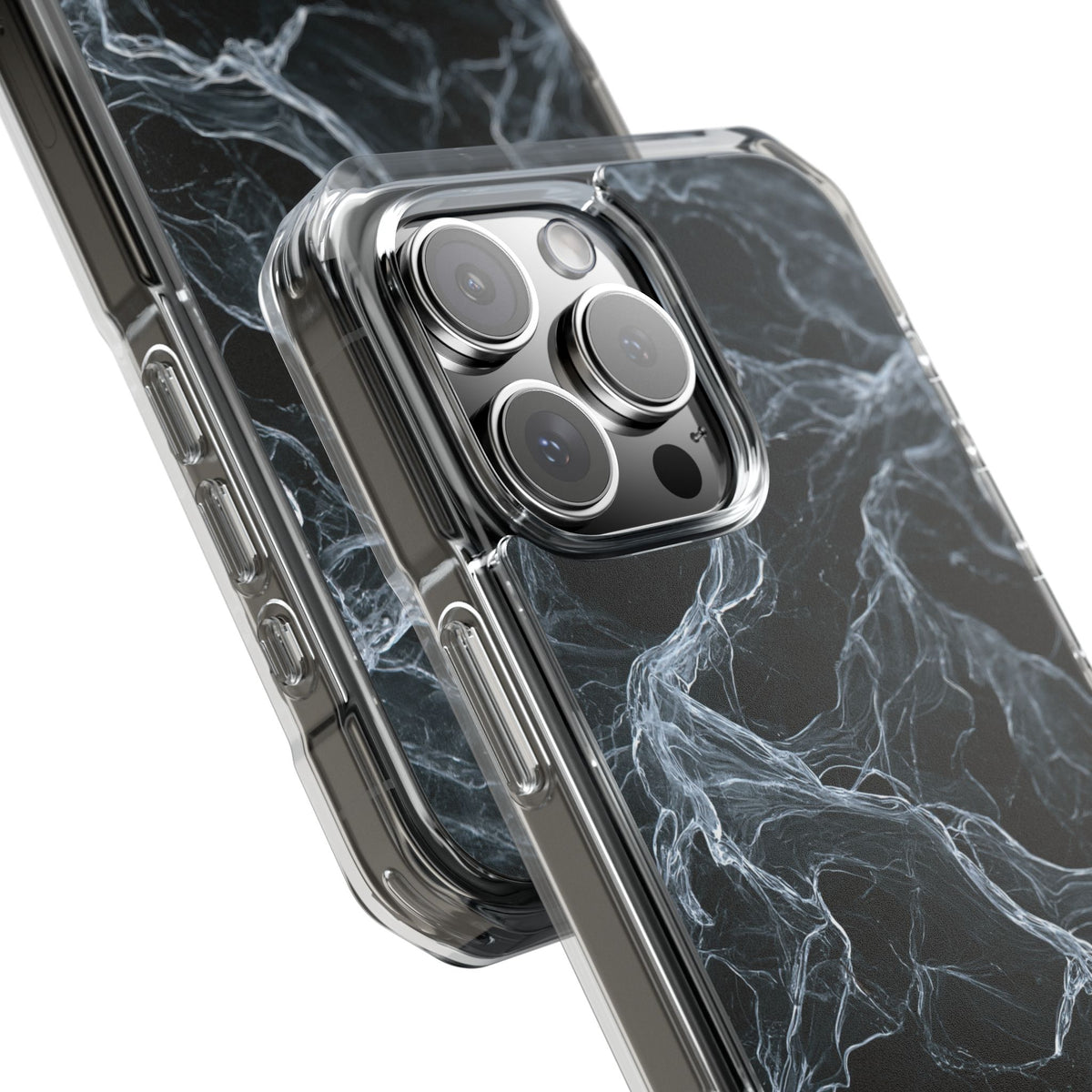 Arctic Gossamer · Clear Impact Magnetic Phone Case for iPhone · Black