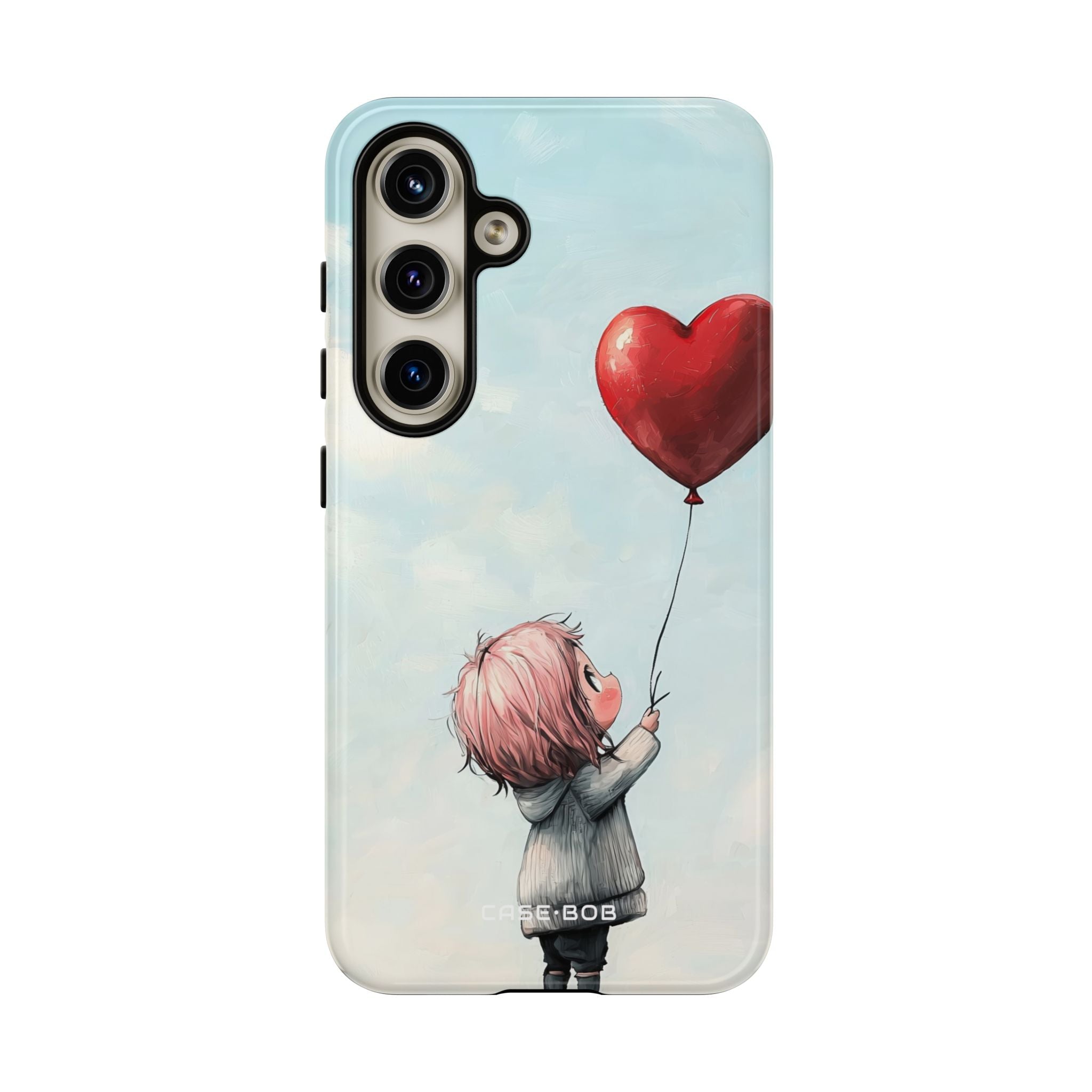 Heart Balloon Glow Samsung S24 Case - Tough