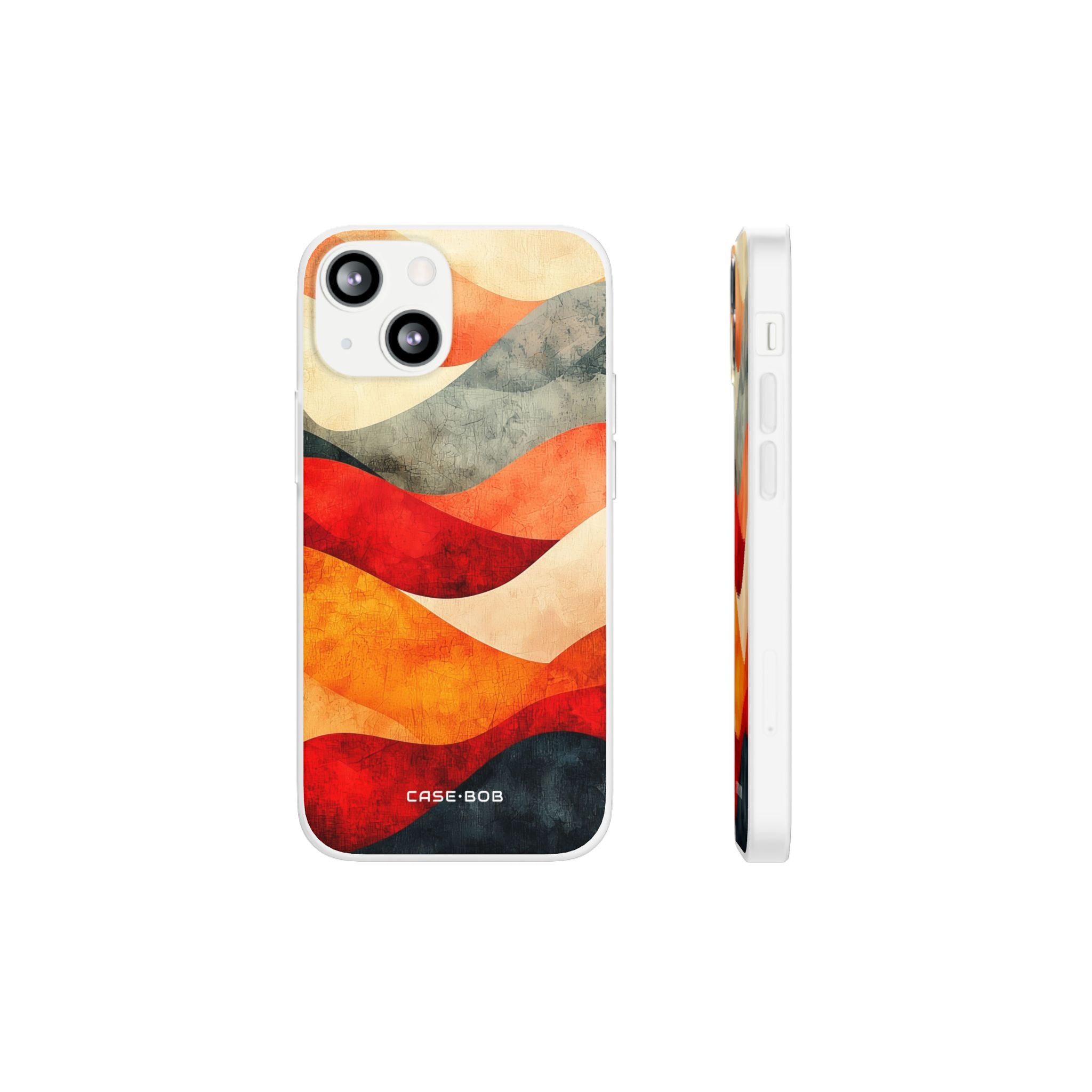 Cracked Wave Sunset iPhone 13 mini Case - Soft