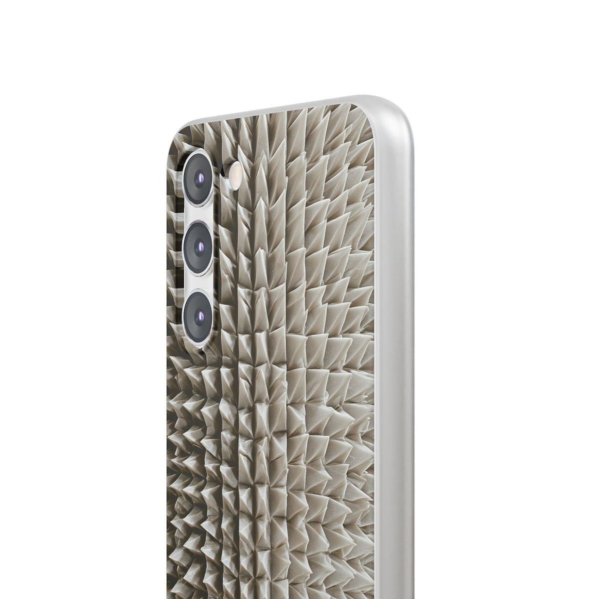 Beige Lite Phone Case for Samsung - Bone Spiked Grid