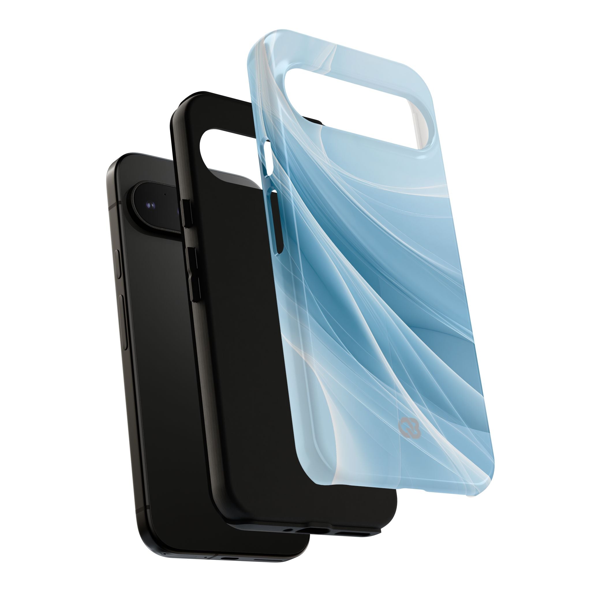 Blue Tough Phone Case for Google Pixel - Arctic Silk Drift