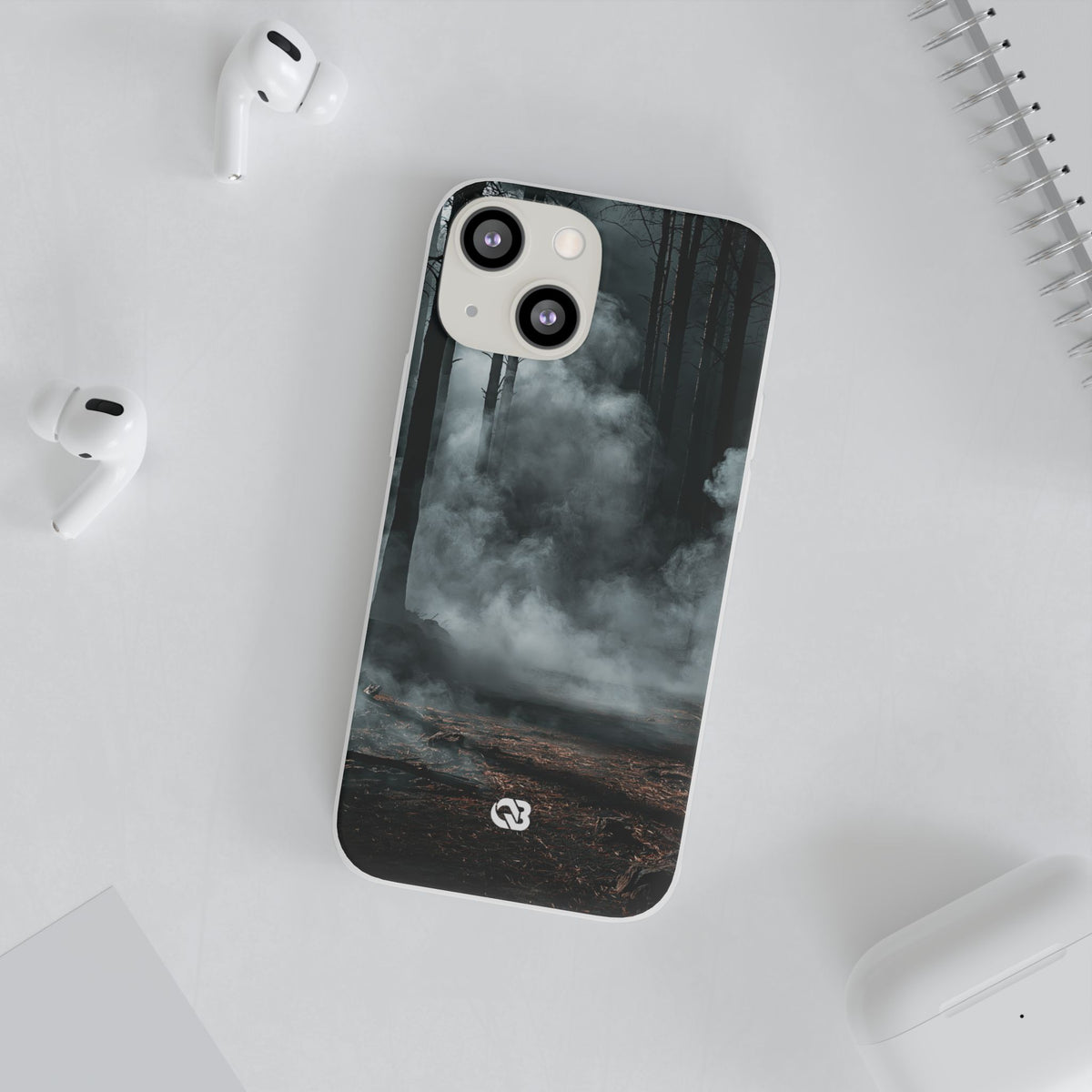 Shadowed Pine Mist · Lite Phone Case for iPhone · Black
