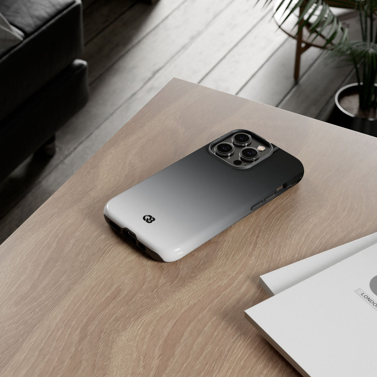 Noir Ombre Fade · Tough Phone Case for iPhone · Black
