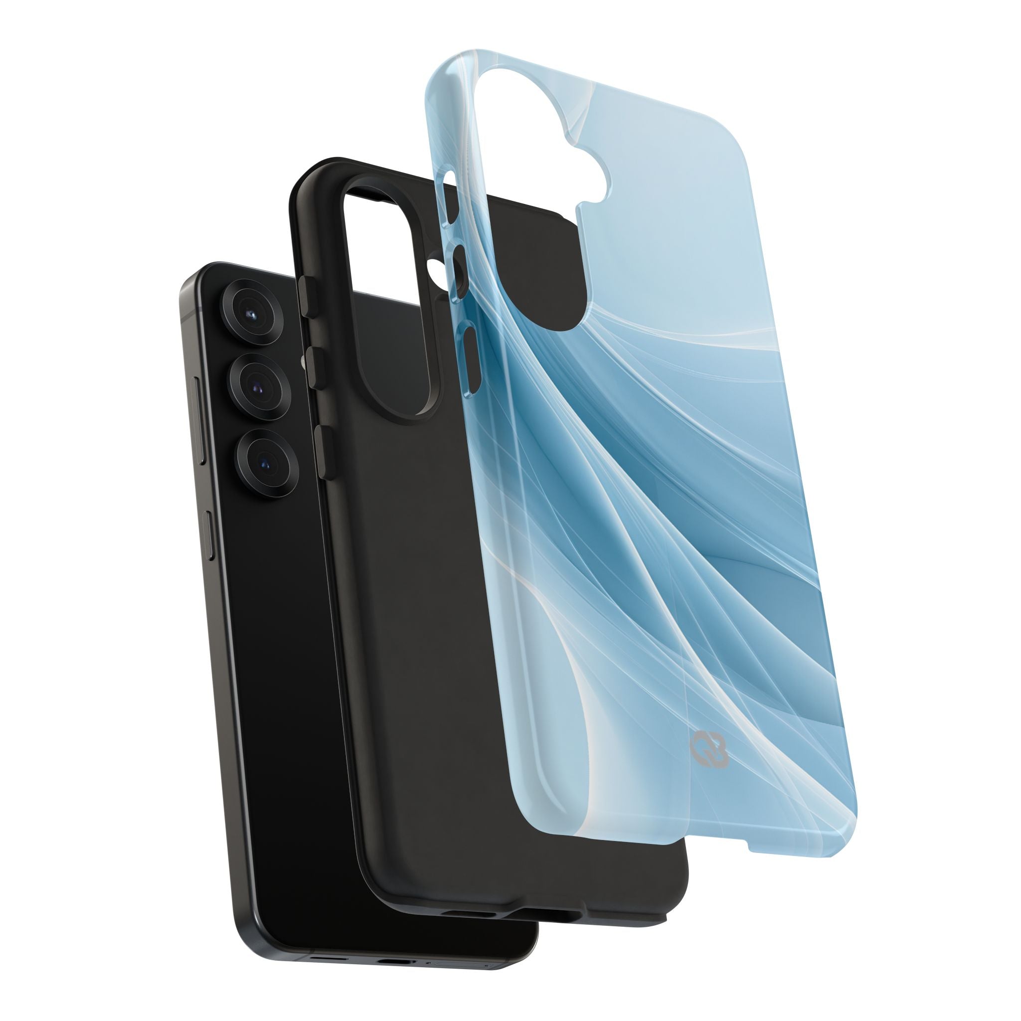Blue Tough Phone Case for Samsung - Arctic Silk Drift