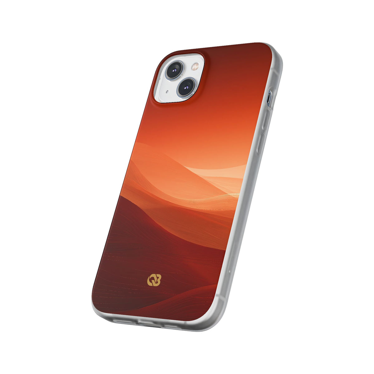 Orange Lite Phone Case for iPhone - Crimson Dune Gradient