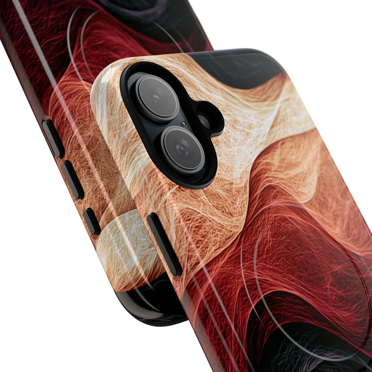 Ember Wave Dispersion · Tough 2.0 Magnetic Phone Case for iPhone · Red