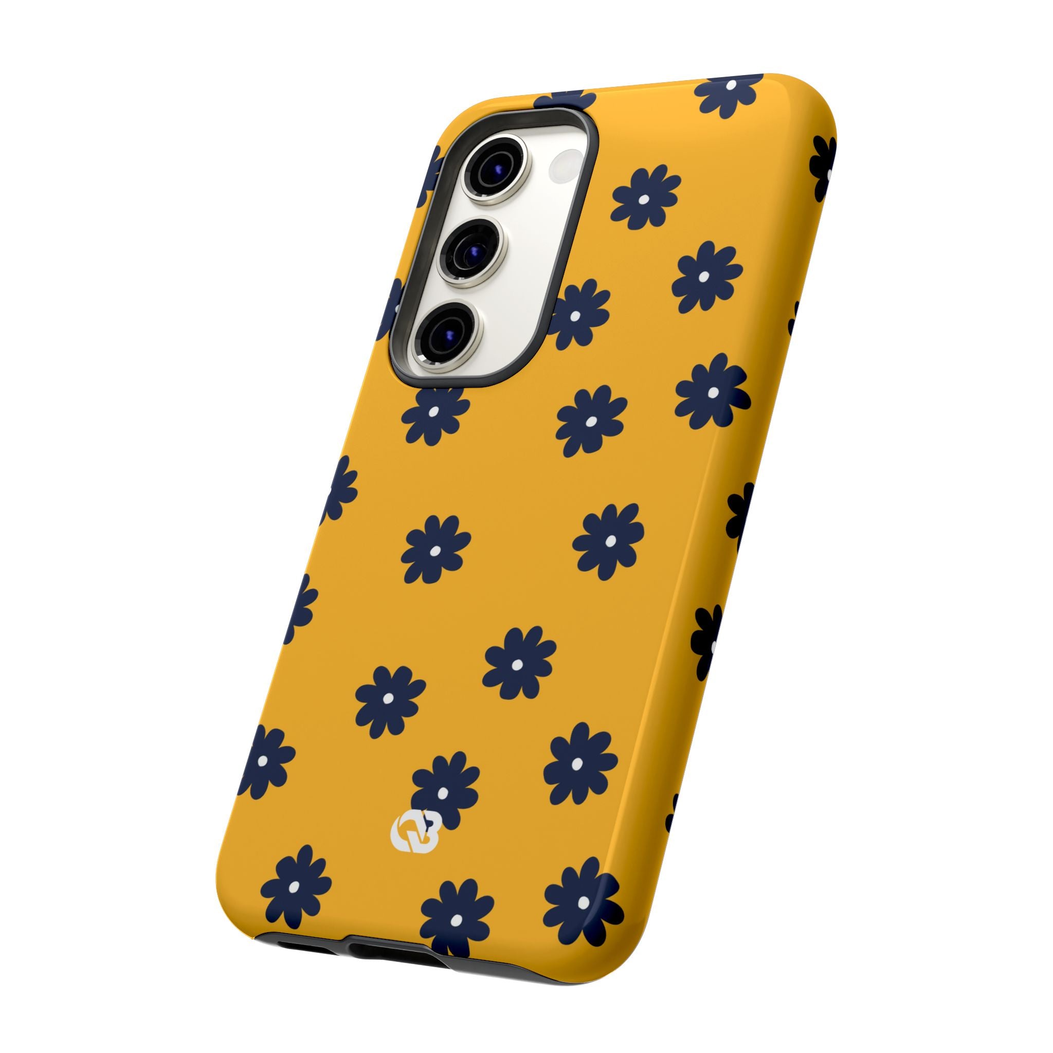Navy Daisy Mustard · Tough Handyhülle für Samsung