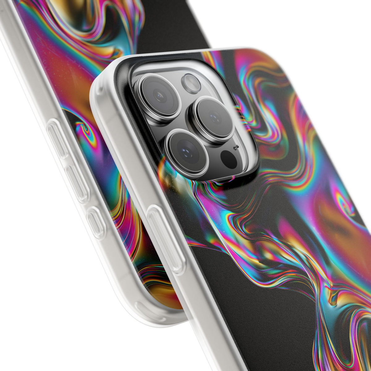 Purple Lite Phone Case for iPhone - Liquid Neon Chrome